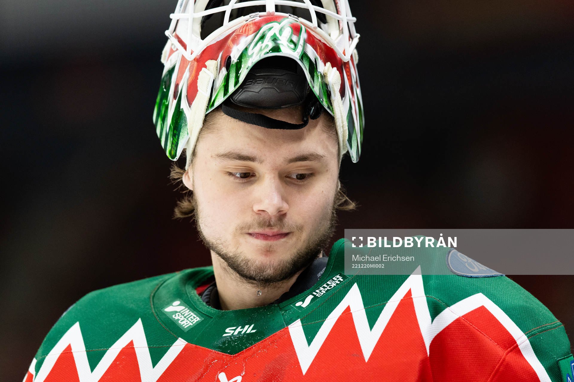 Frölundas målvakt Frederik Dichow