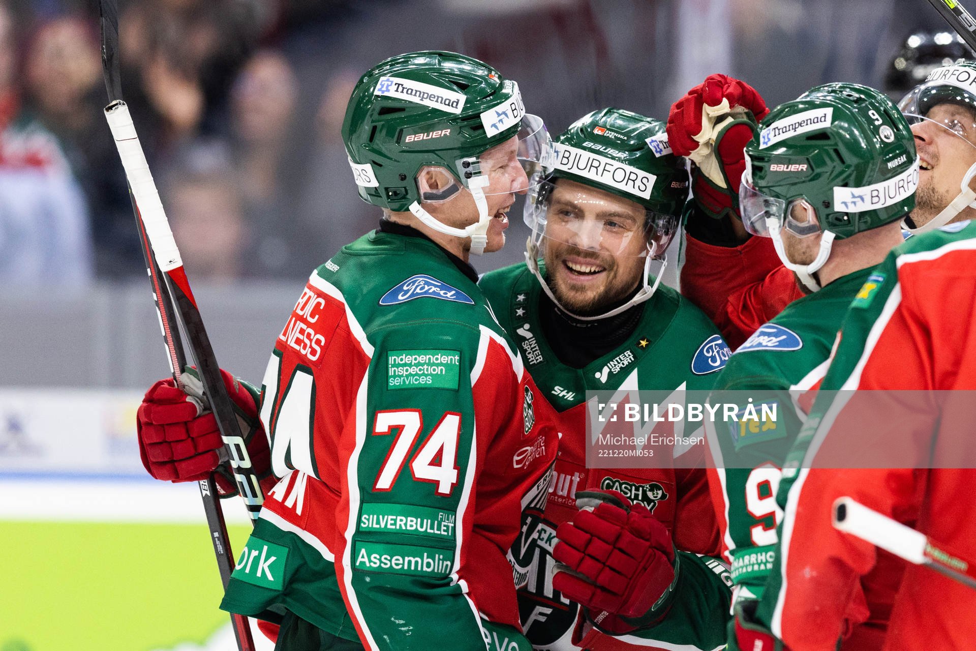 Frölundas Mats Rosseli Olsen jublar