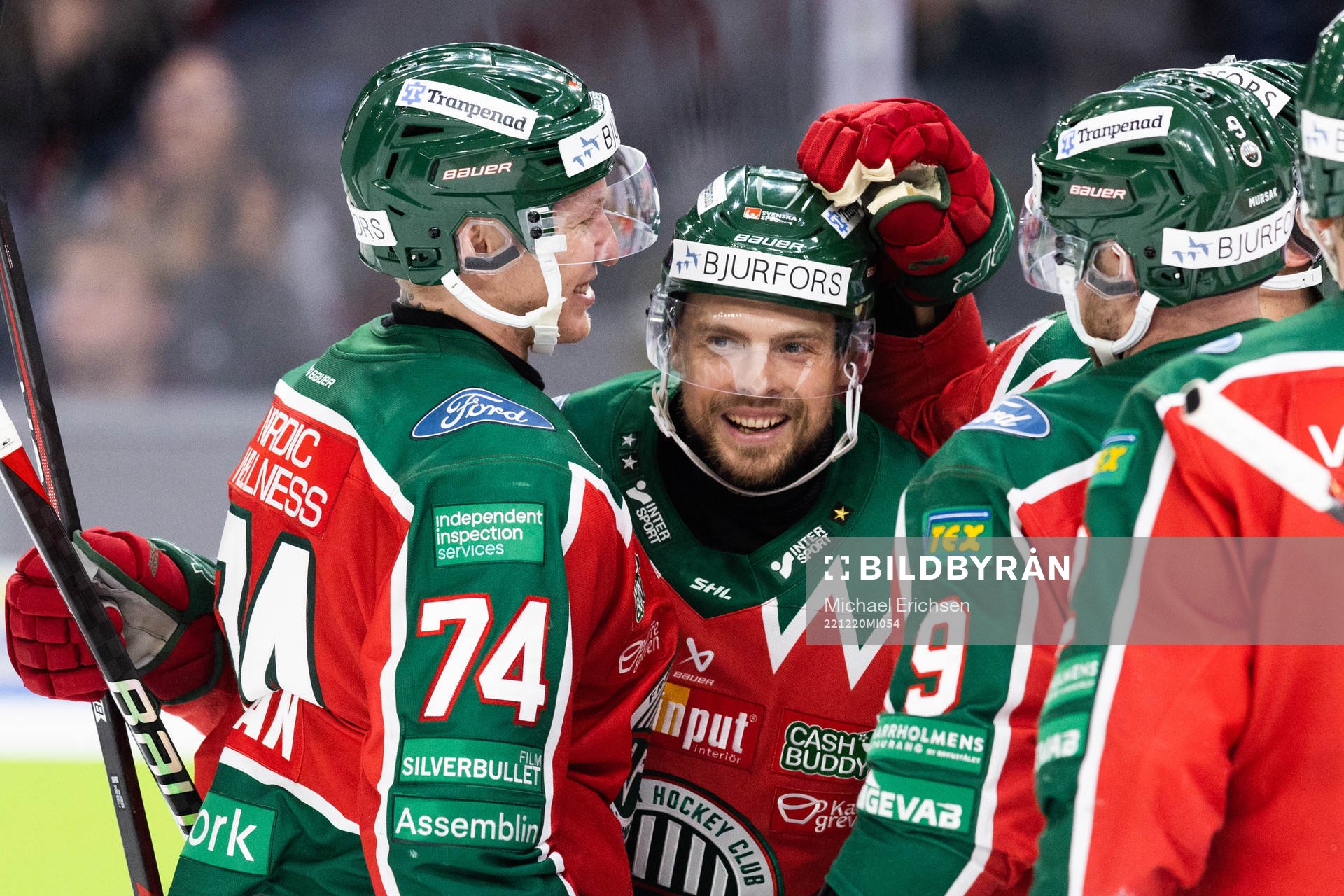Frölundas Mats Rosseli Olsen jublar