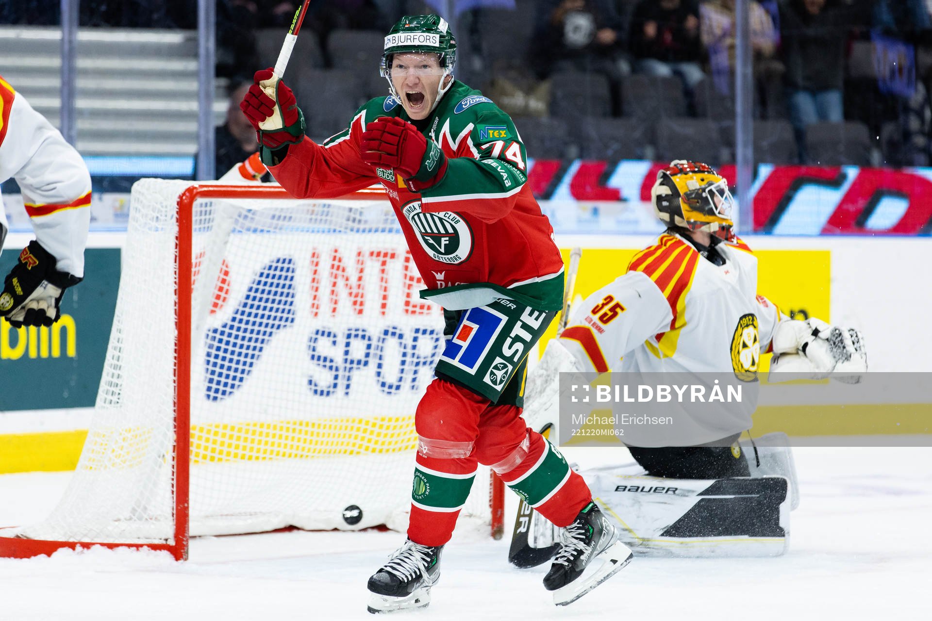 Frölundas Andreas Borgman jublar