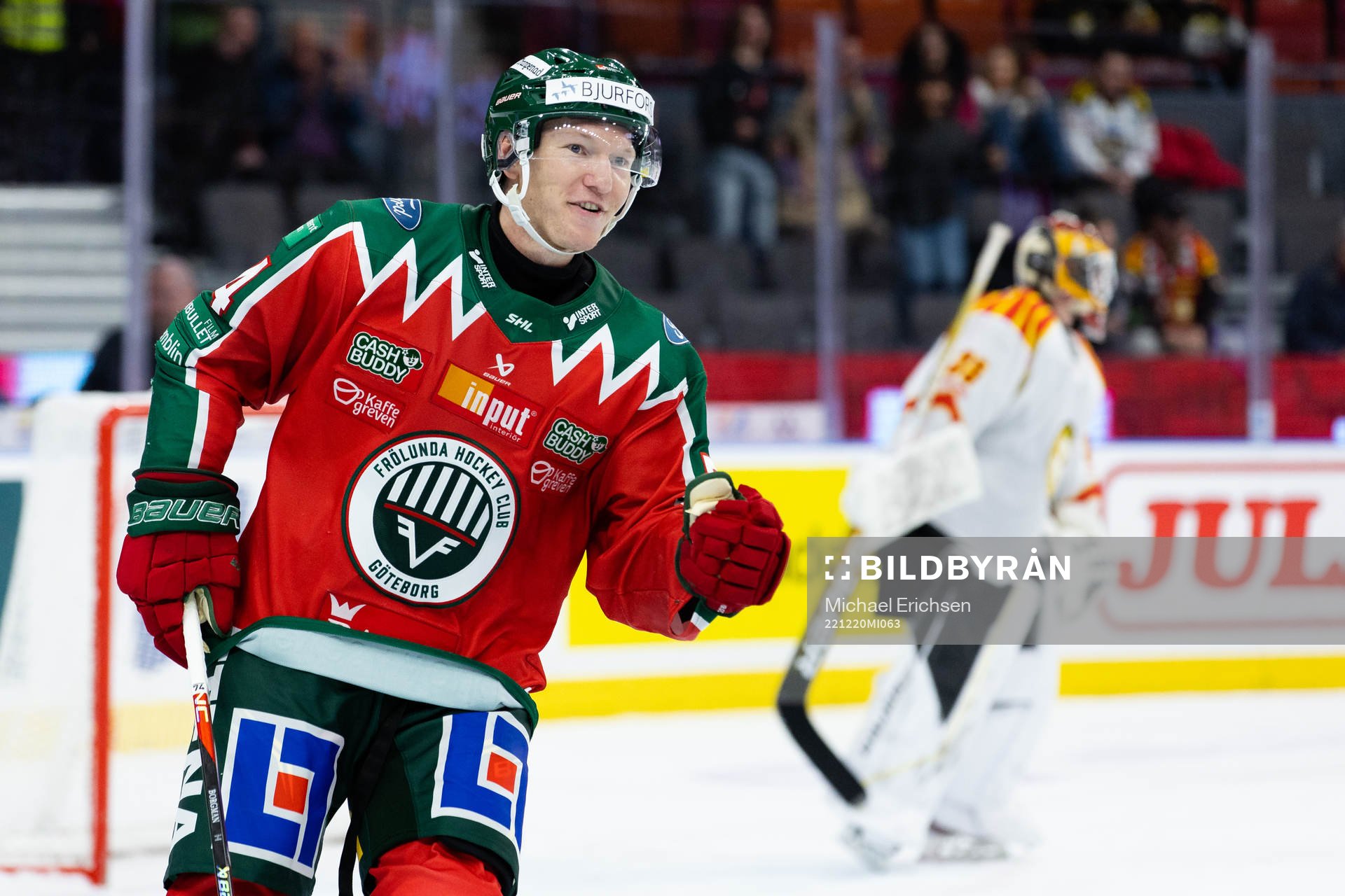 Frölundas Andreas Borgman jublar