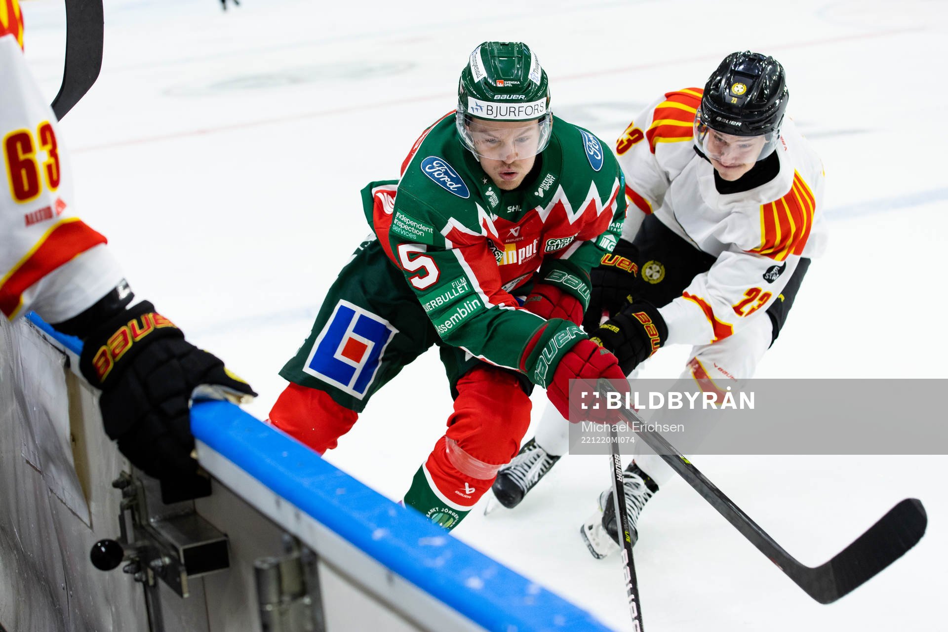 Frölundas Filip Johansson och Brynäs Linus Lindblom
