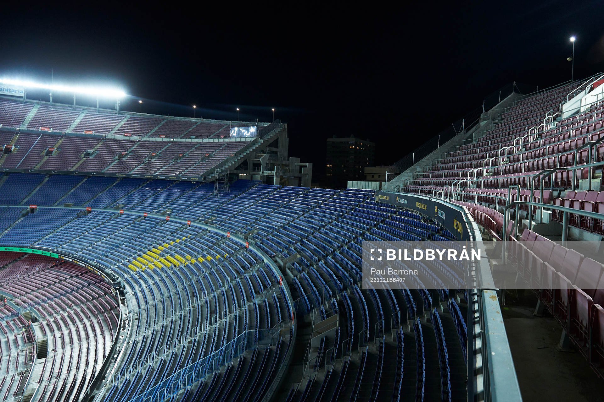 General view of stands