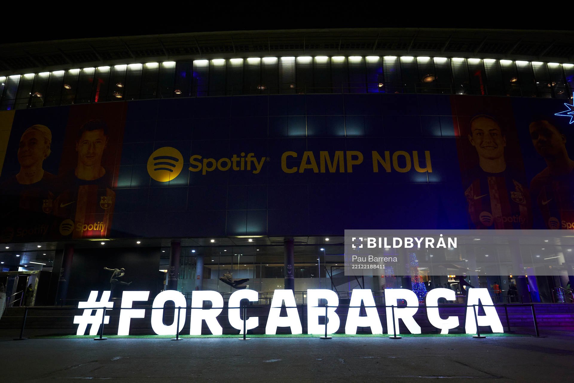General view of the Spotify Camp Nou Stadium