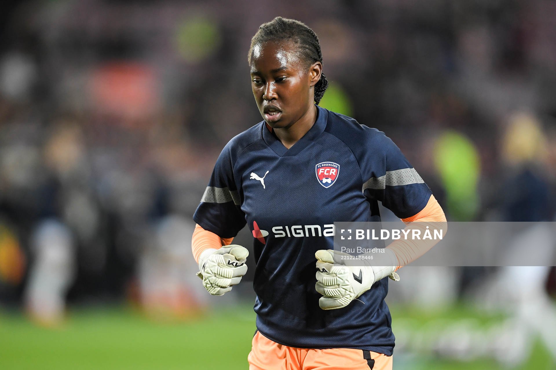 Goalkeeper Angel Mukasa of FC Rosengård