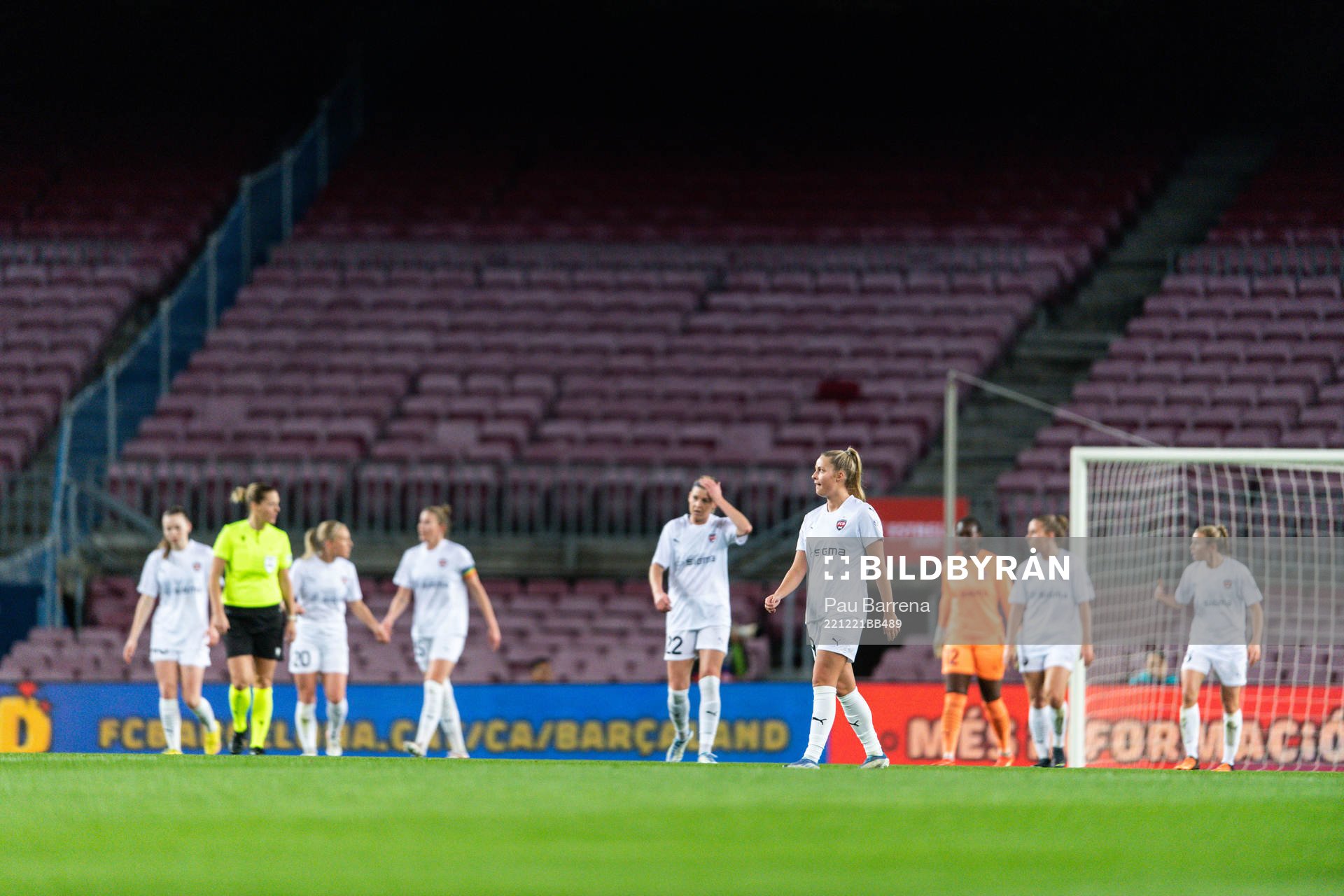 Olivia Holdt of FC Rosengård looks dejected