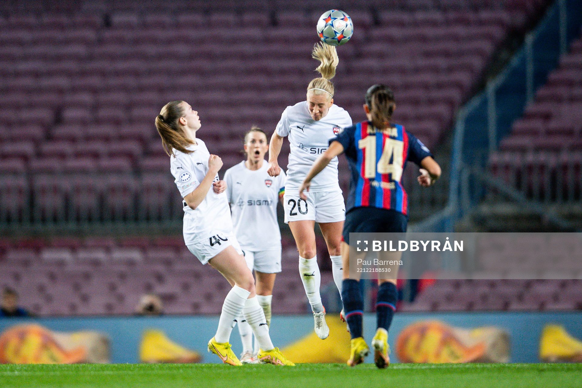 Bea Sprung and Mia Persson of FC Rosengård