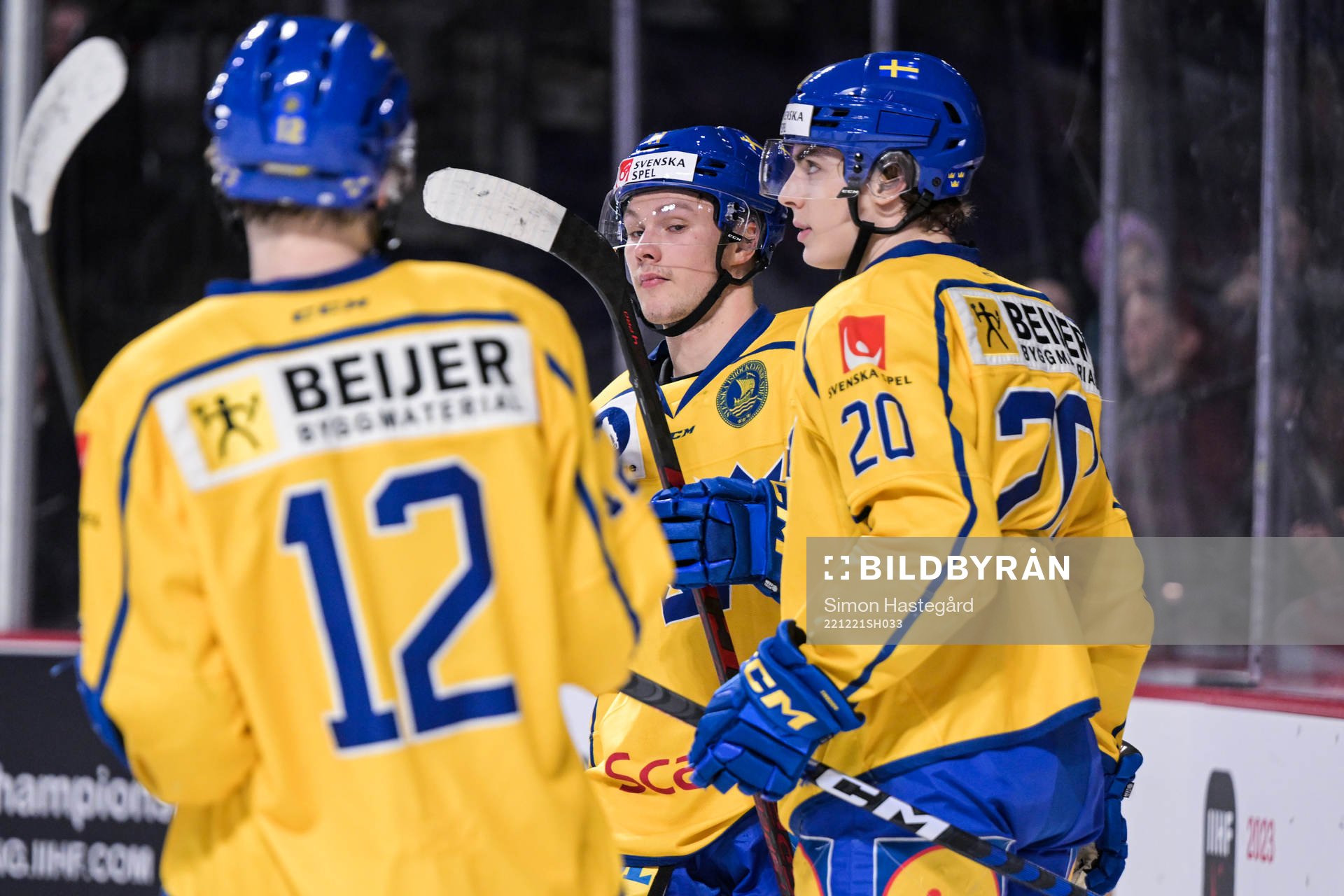 Fabian Lysell of Sweden celebrates with Liam Öhgren