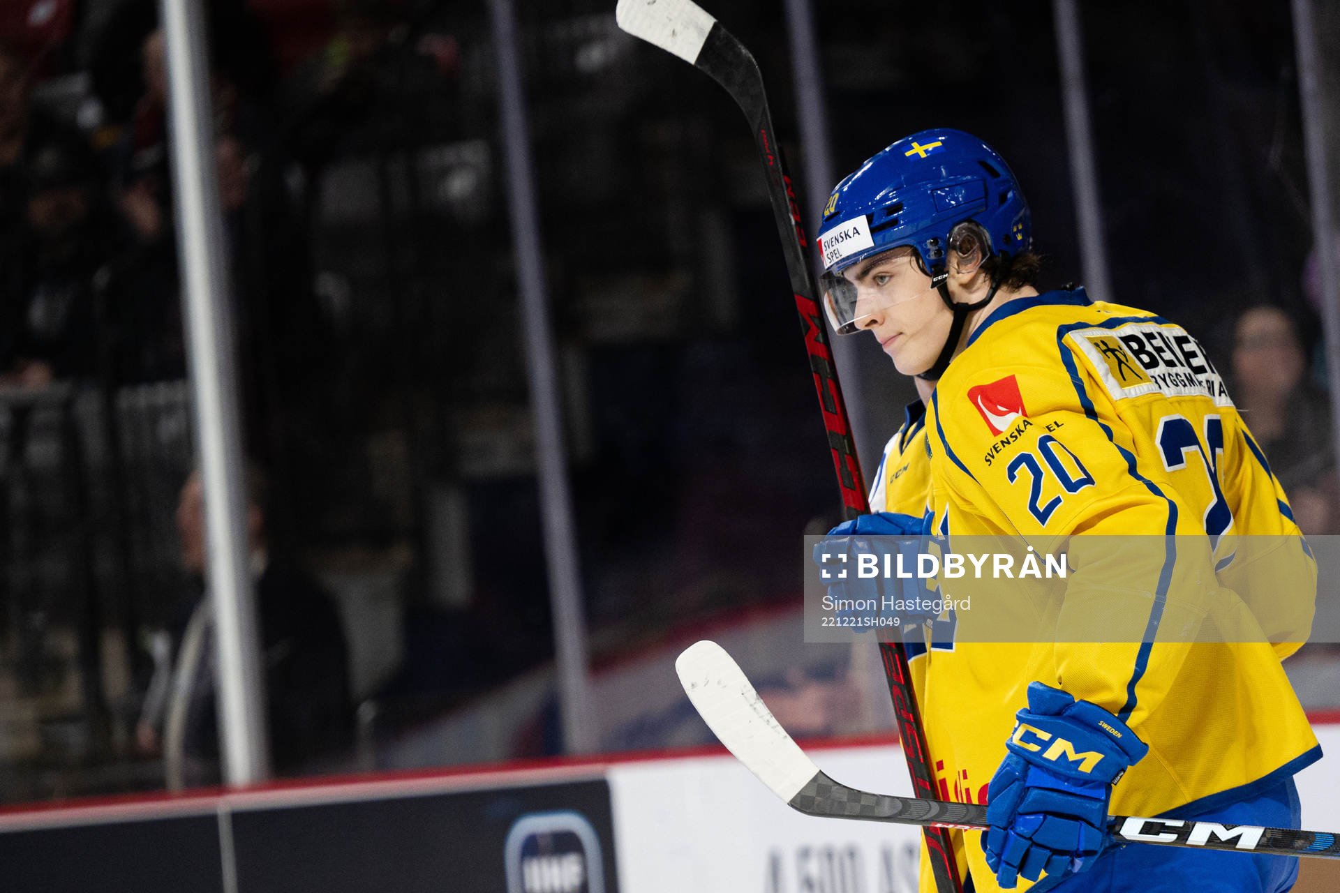 Liam Öhgren of Sweden celebrates the 1-1 goal