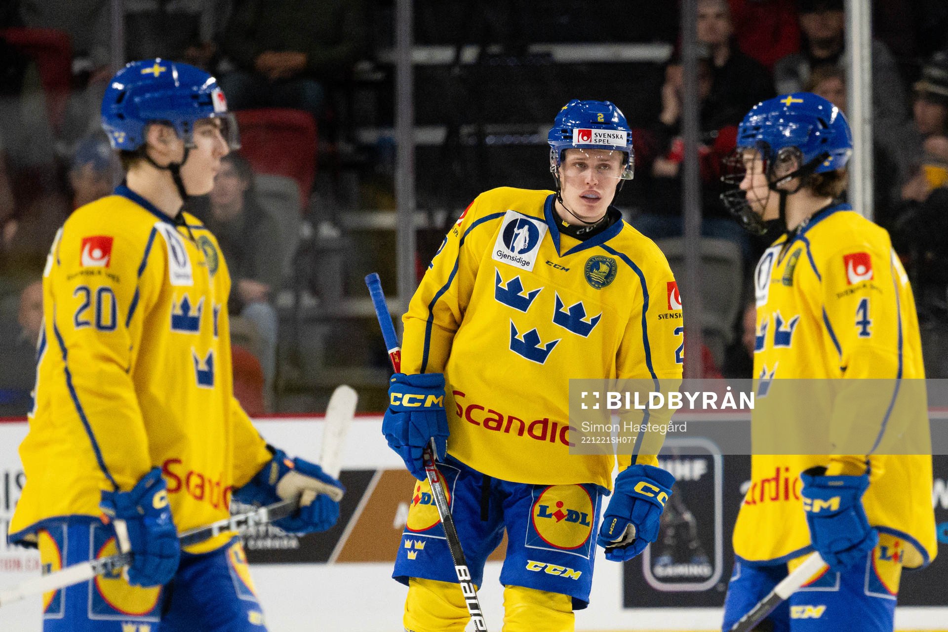 Liam Öhgren , Axel Sandin-Pellikka and Elias Pettersson of