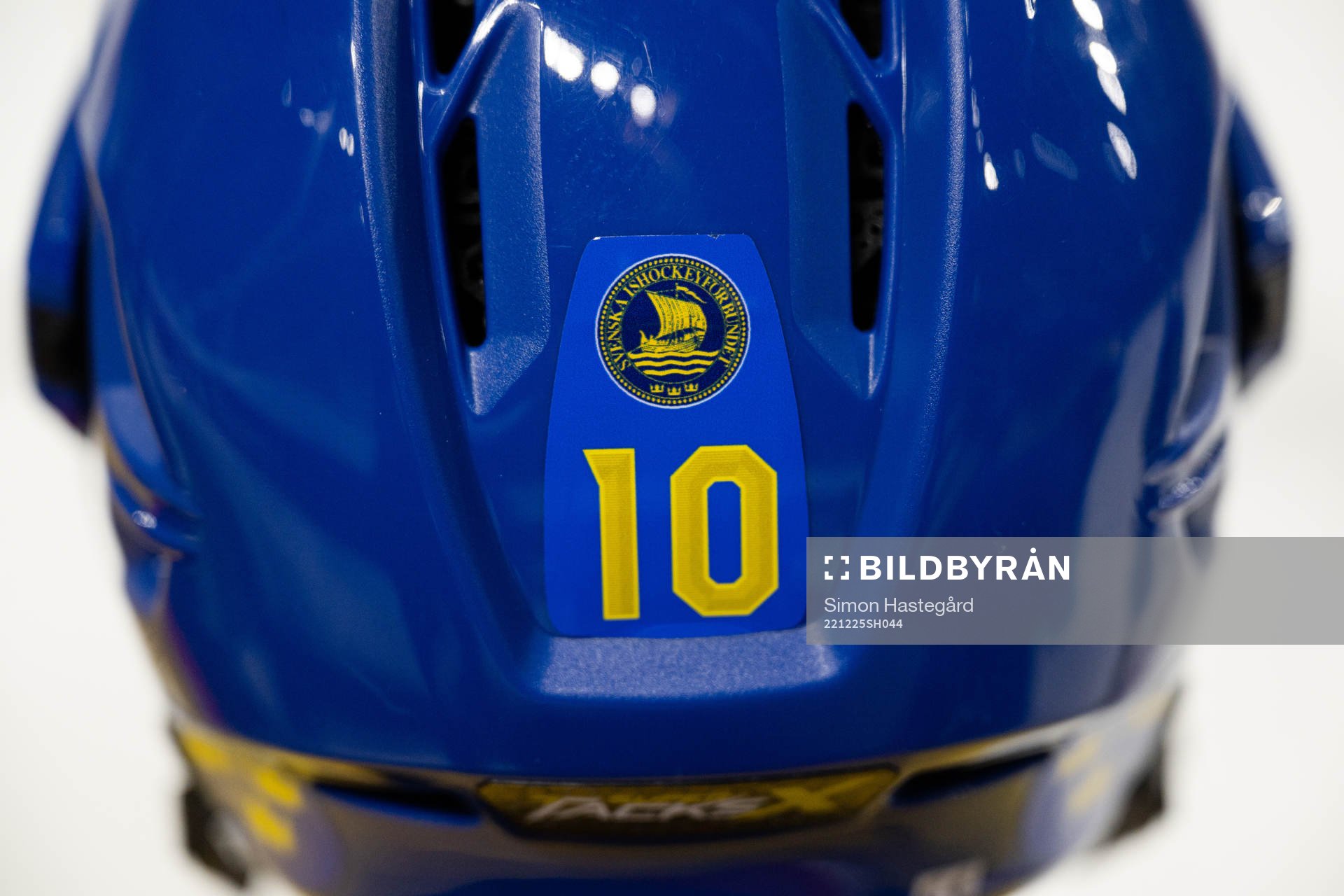 Helmet of Fabian Wagner of Sweden