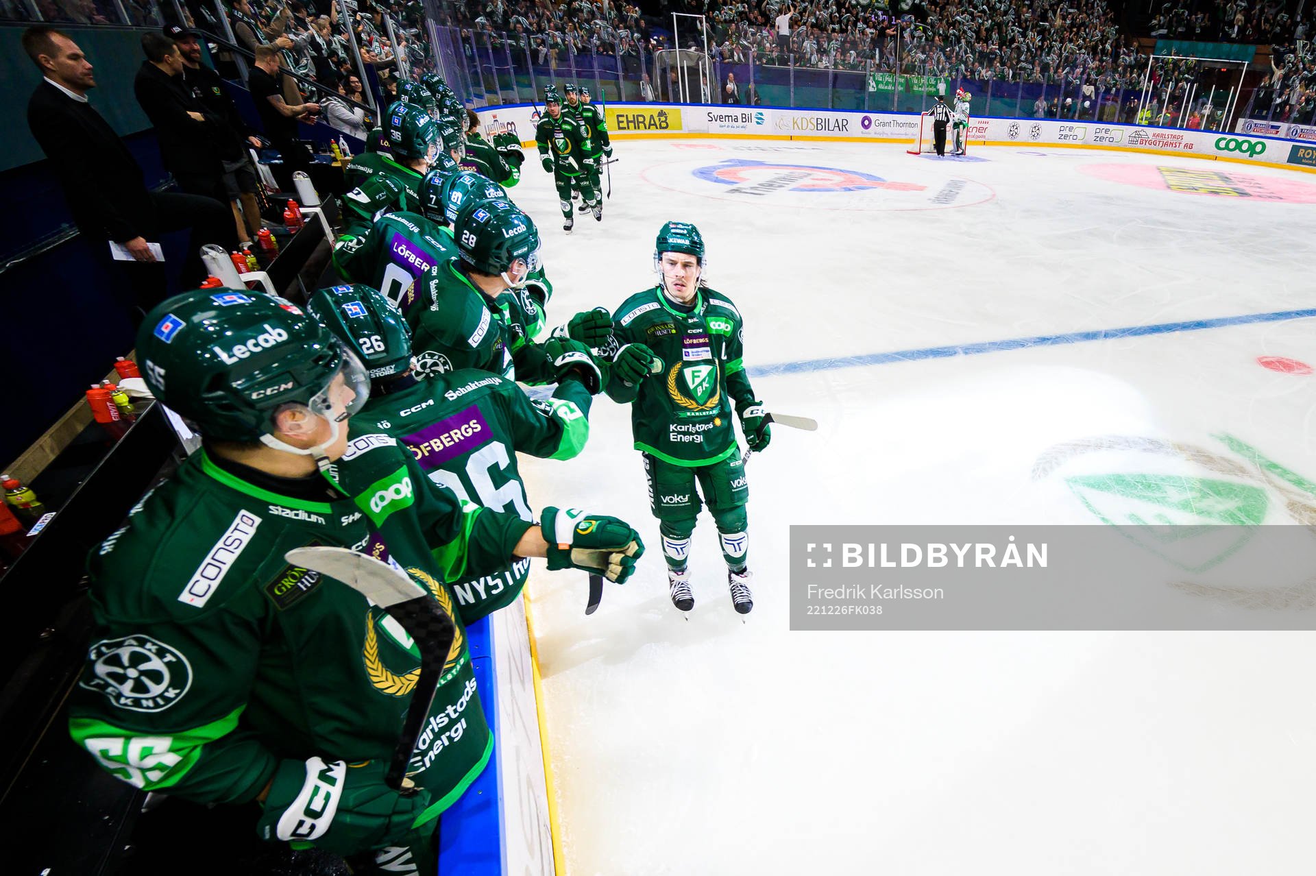 Färjestads Joakim Nygård jublar