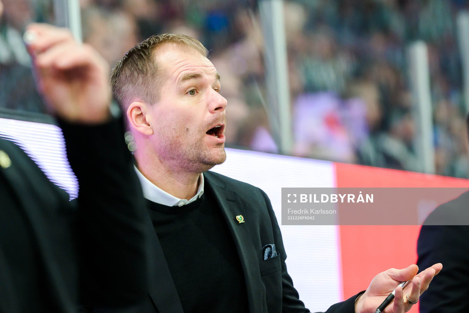 Färjestads huvudtränare Tomas Mitell