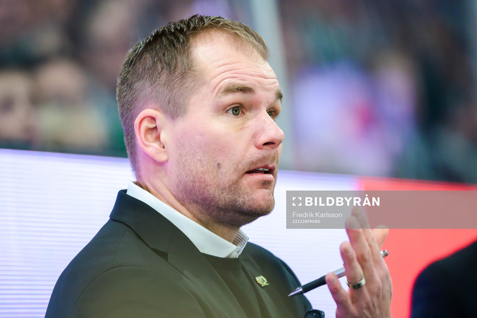 Färjestads huvudtränare Tomas Mitell