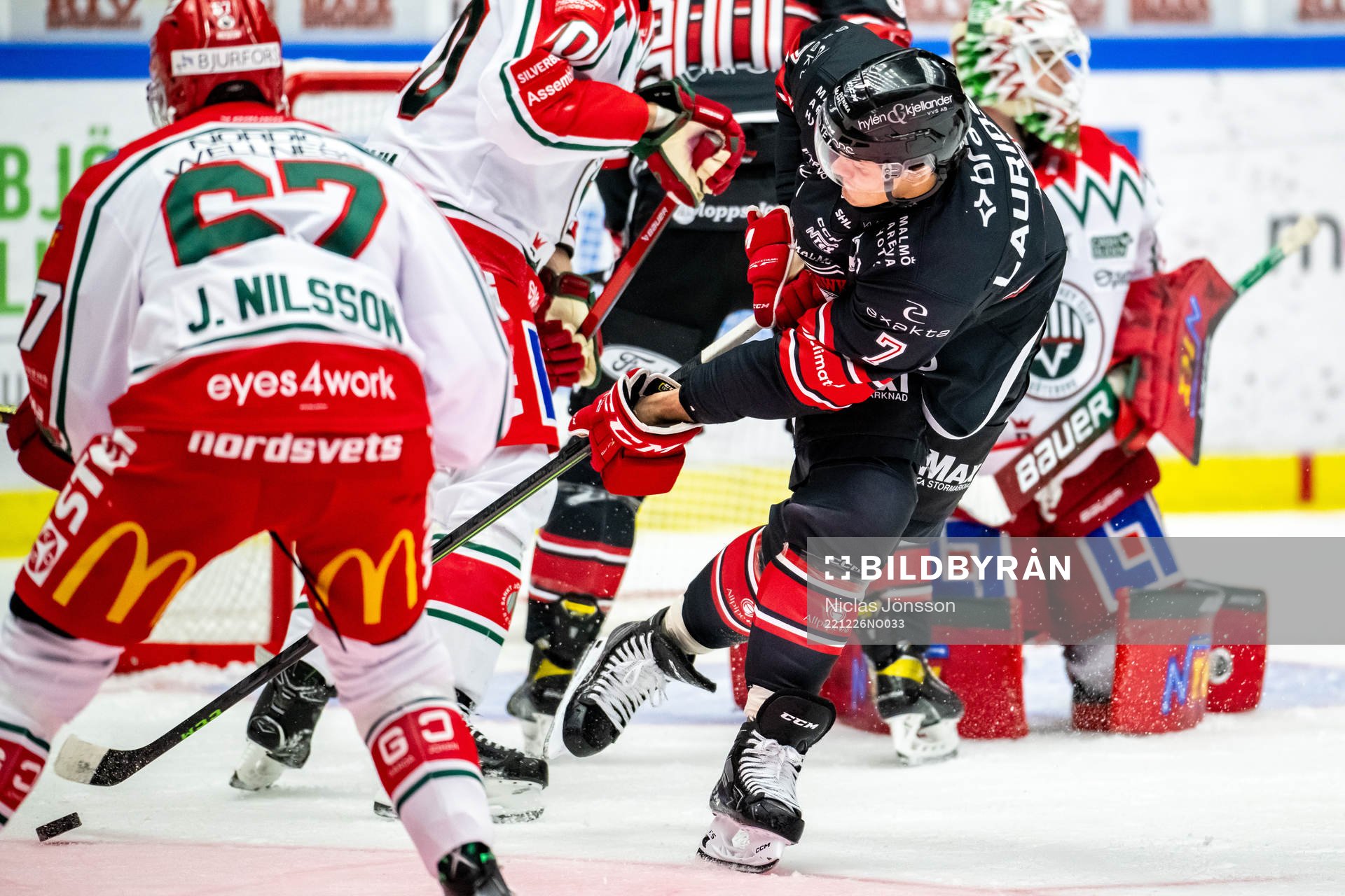 Malmö Redhawks Oliver Lauridsen gör 1-0