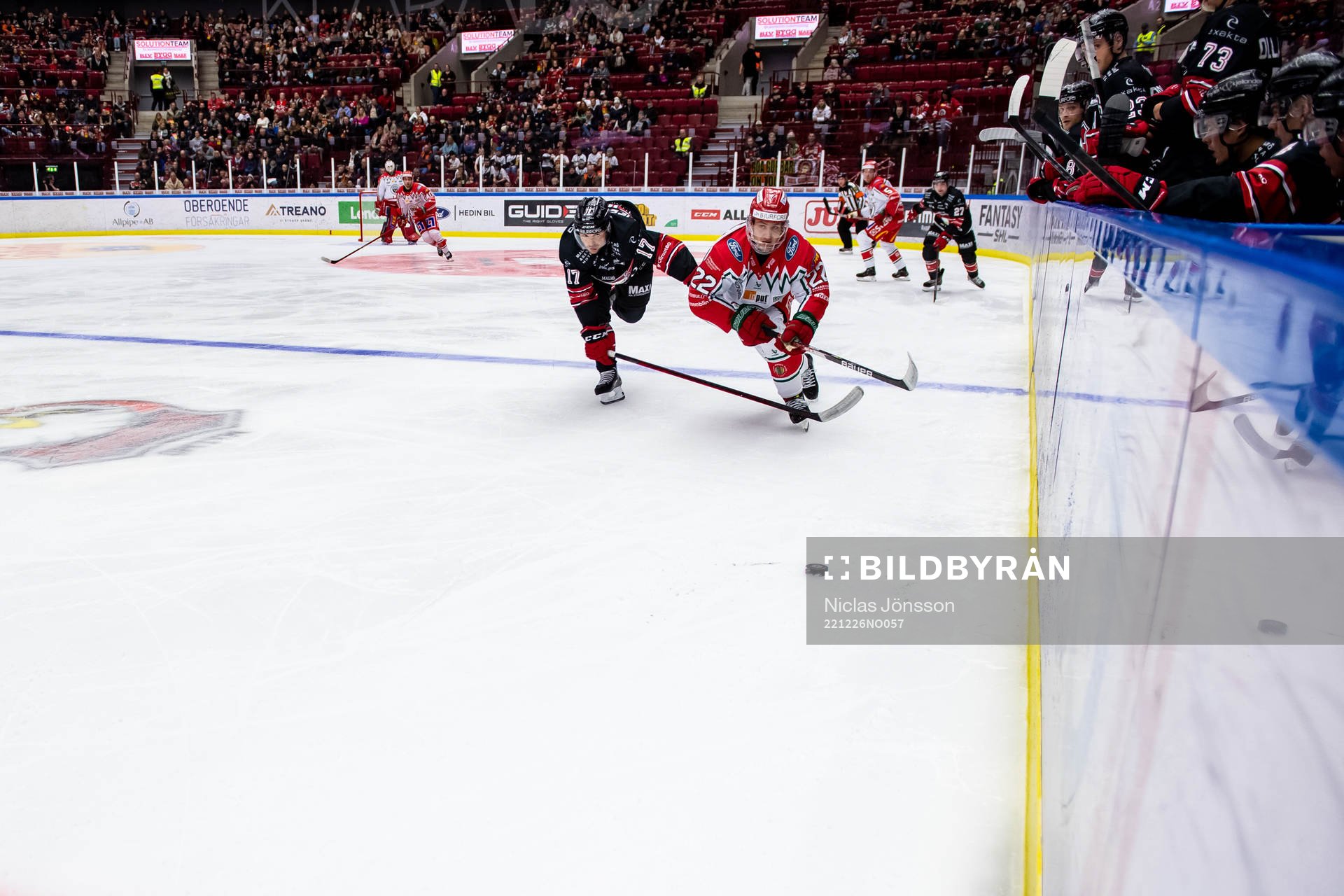 Malmö Redhawks Pathrik Westerholm  och Frölundas Linus