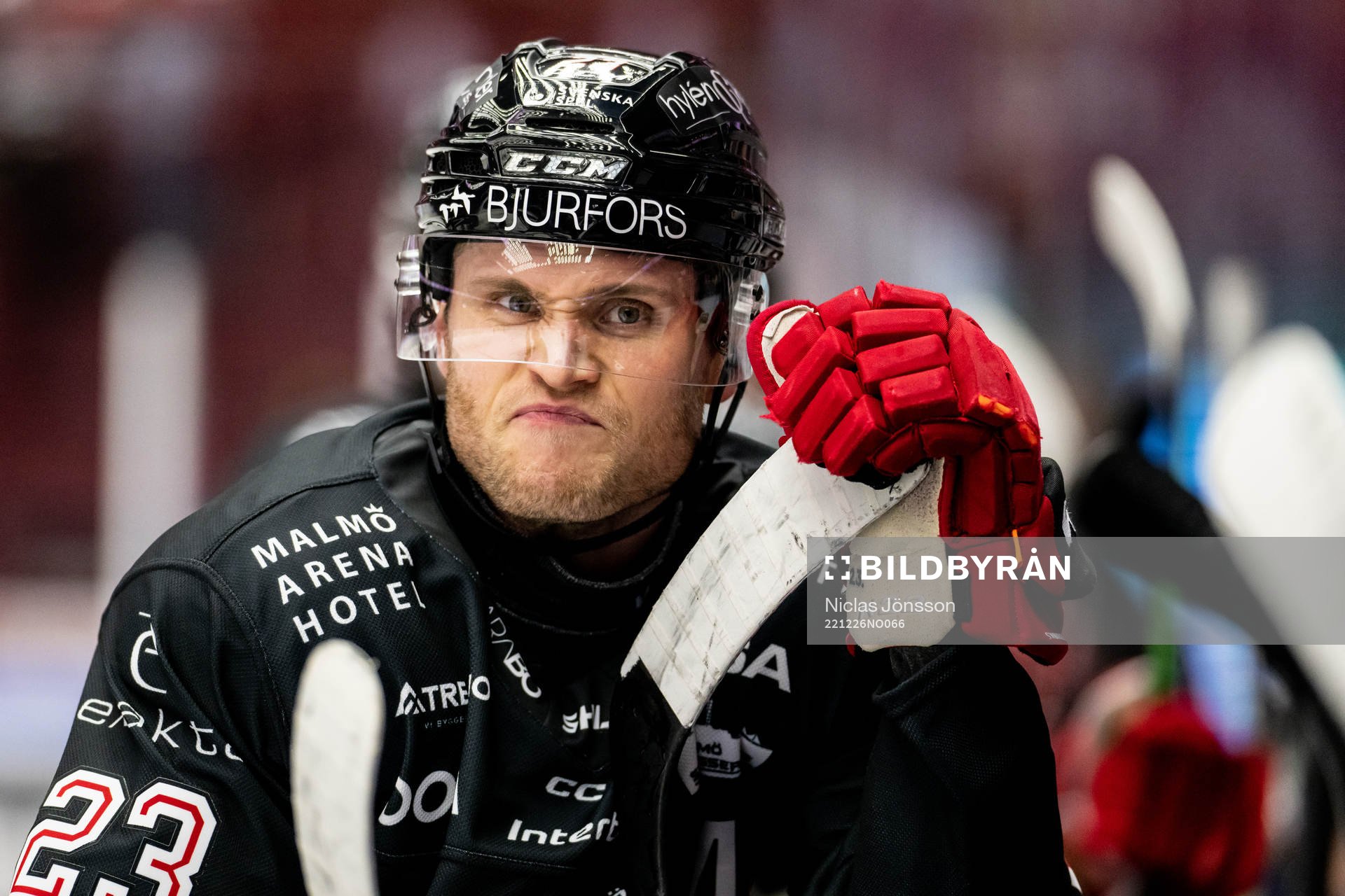 Malmö Redhawks Christoffer Forsberg deppar