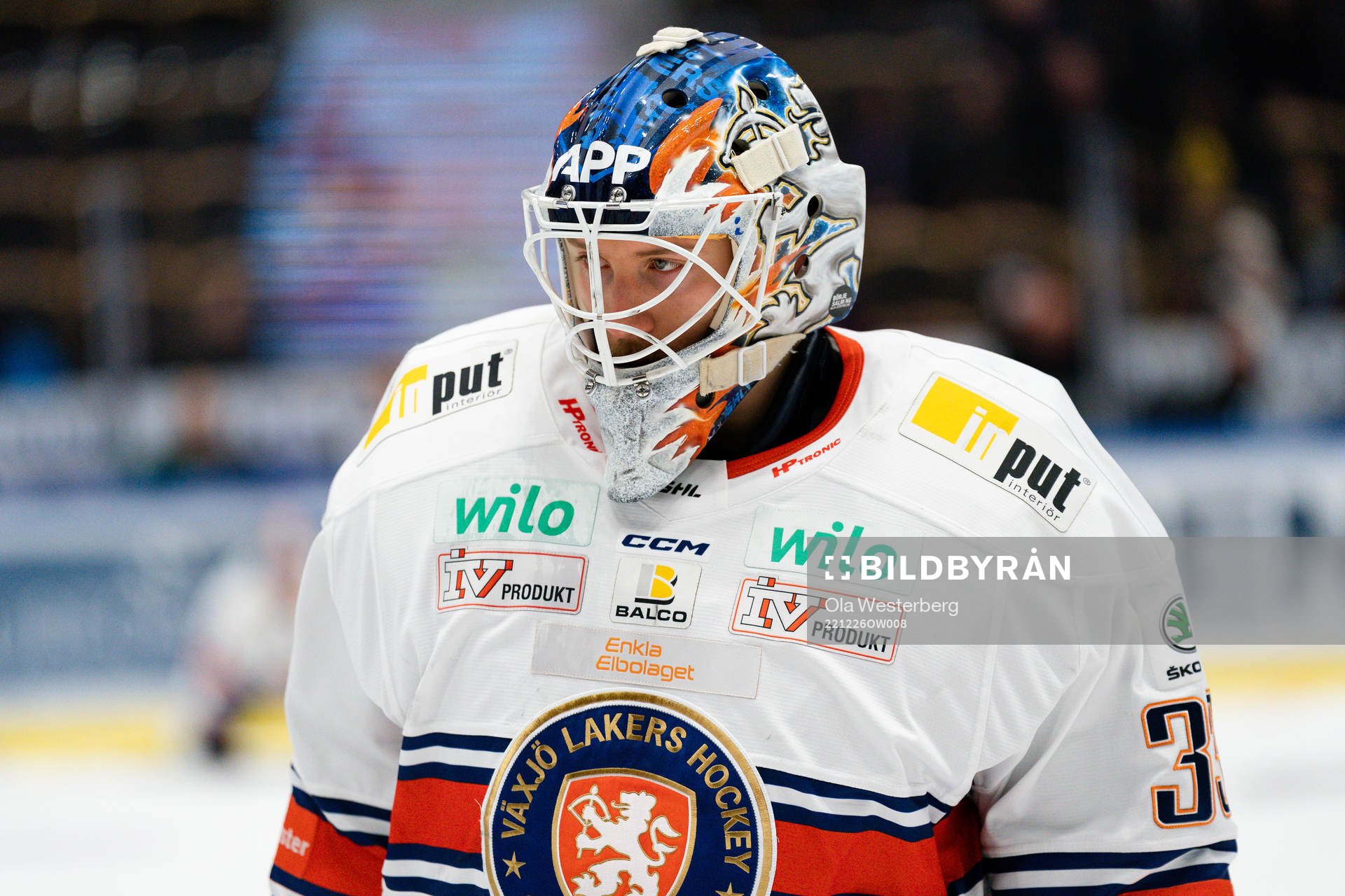 Växjös målvakt Emil Larmi