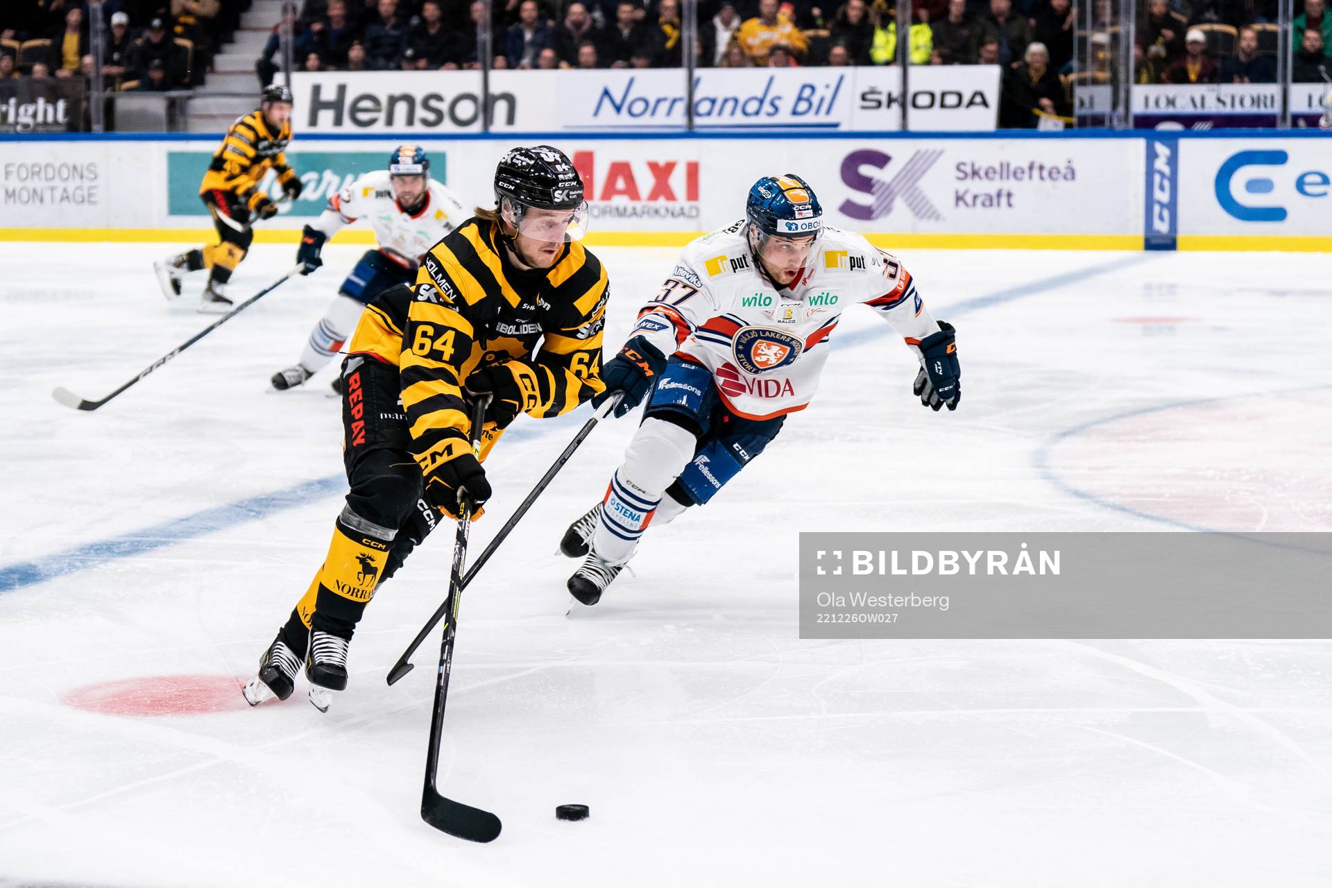 Skellefteås Jonathan Pudas och Växjös Glenn Gustafsson
