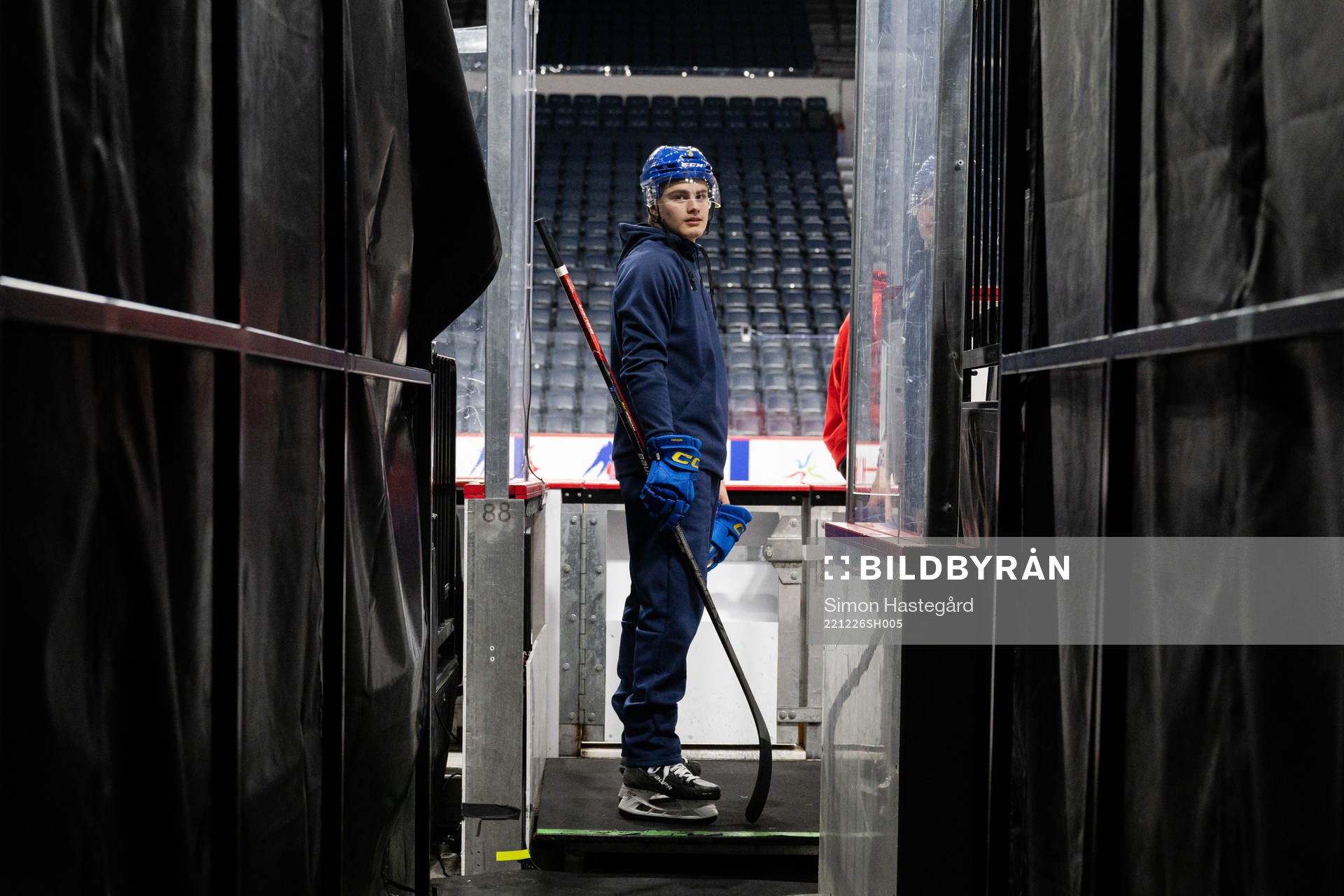 Hugo Jonasson of Sweden at a practice session