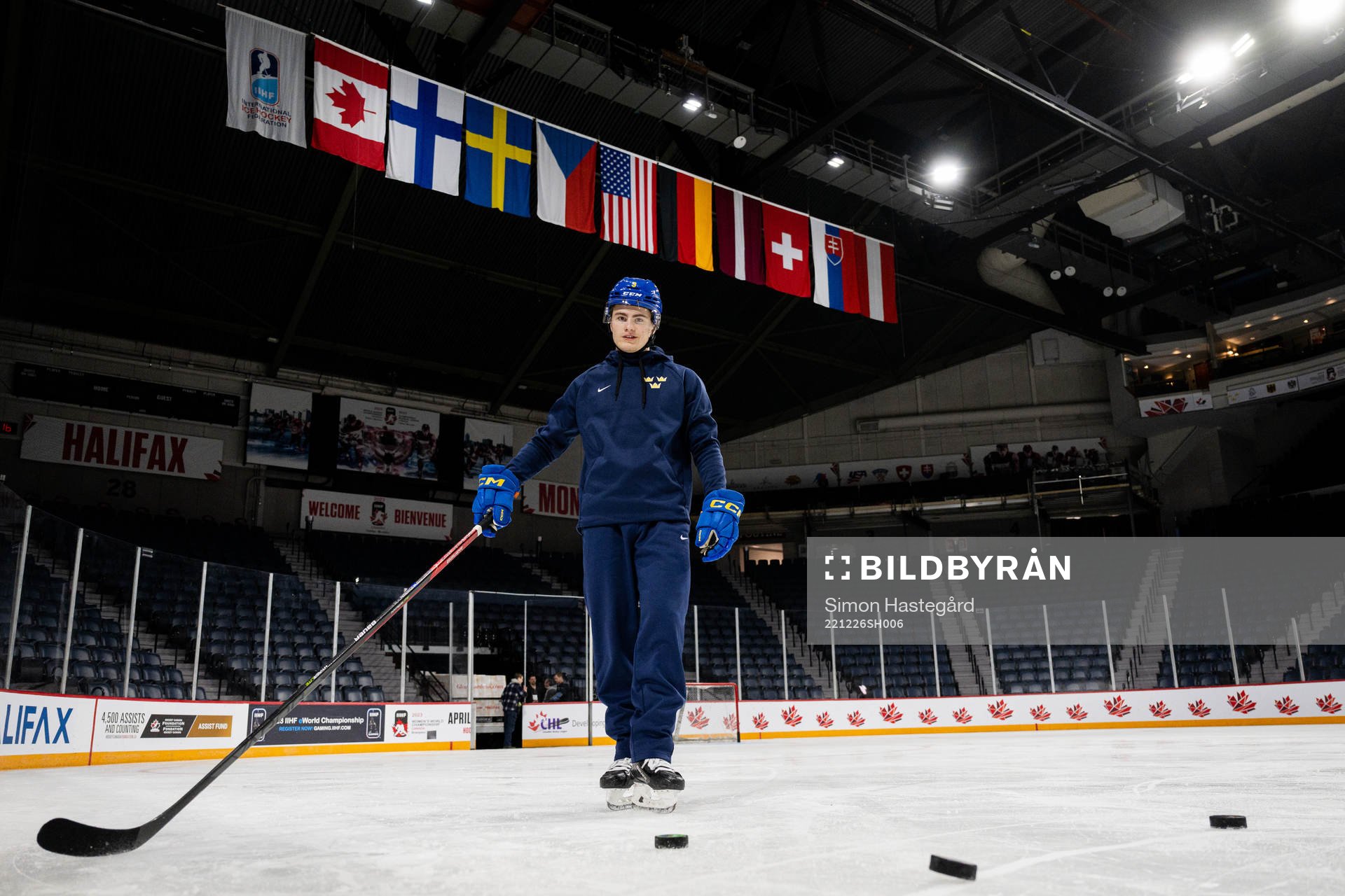 Hugo Jonasson of Sweden at a practice session
