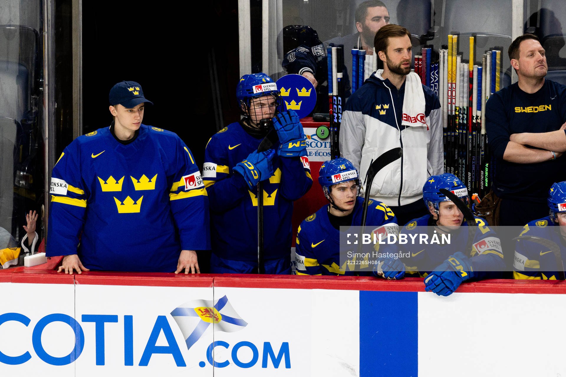 Goaltender Ian Blomquist , Axel Sandin-Pellikka , Jakob
