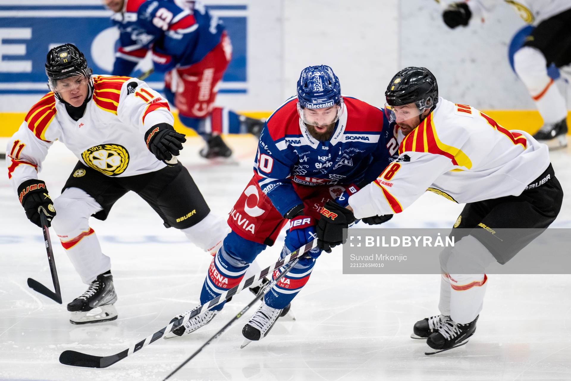 Oskarshamns Hynek Zohorna mot Brynäs Kevin Roy och Anton