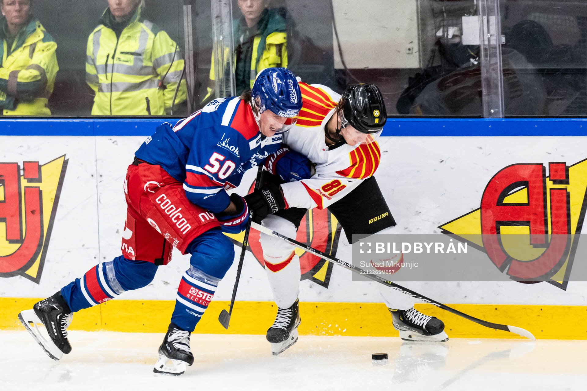Oskarshamns Juuso Riikola och Brynäs Dmytro Timashov