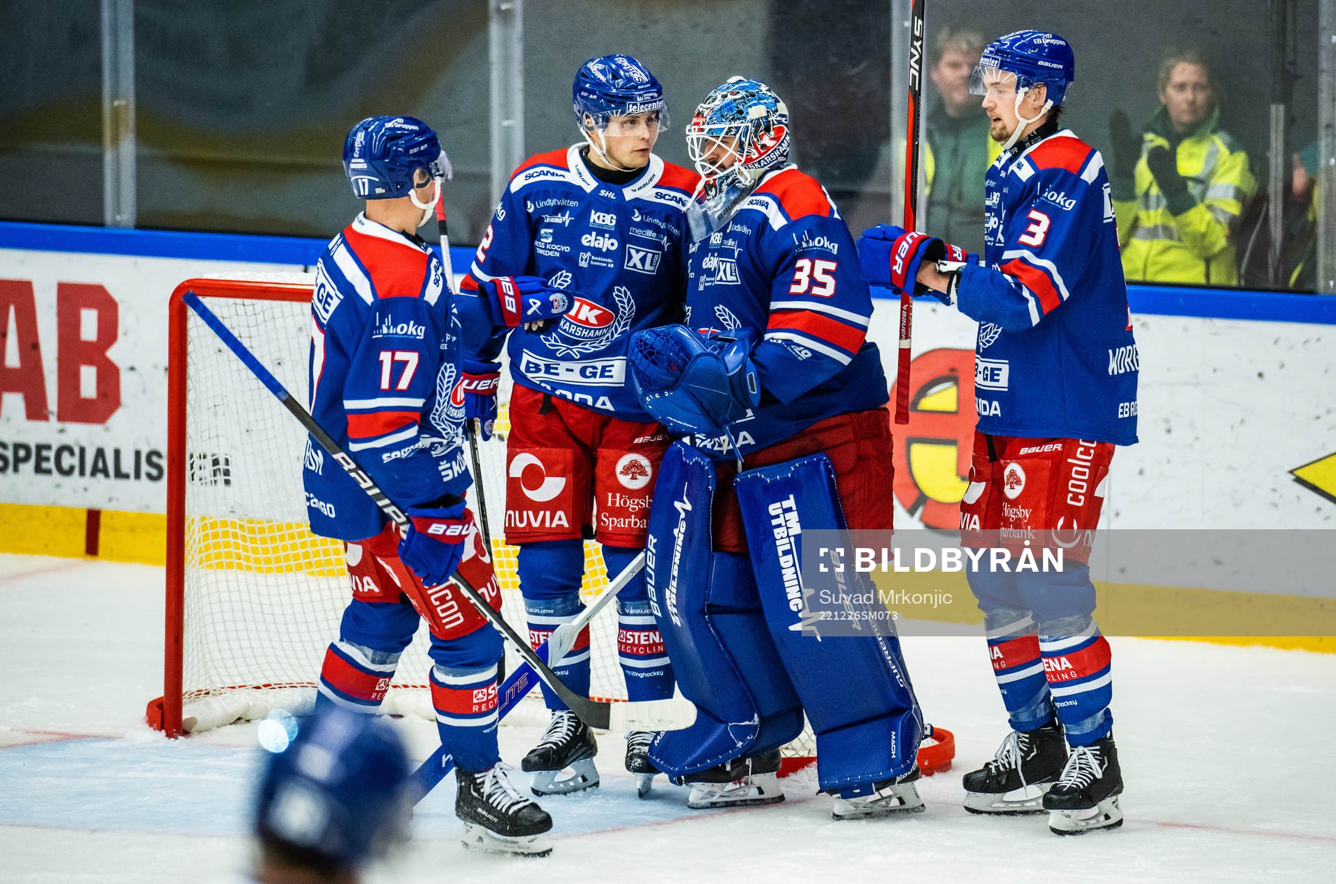 Oskarshamns Jonas Engström, John Dahlström, målvakt Joe