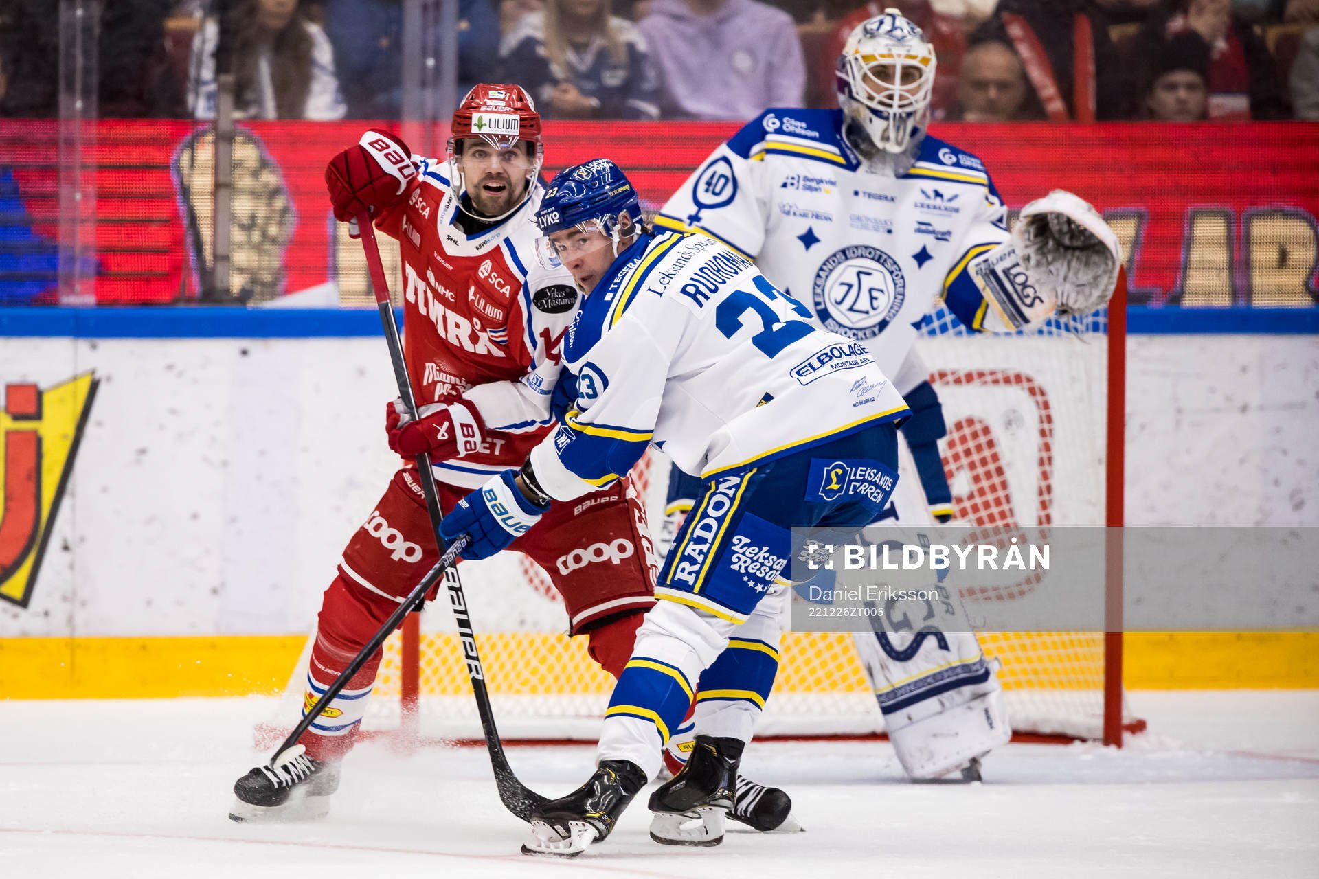 Timrås Emil Pettersson och Leksands Mikael Ruohomaa