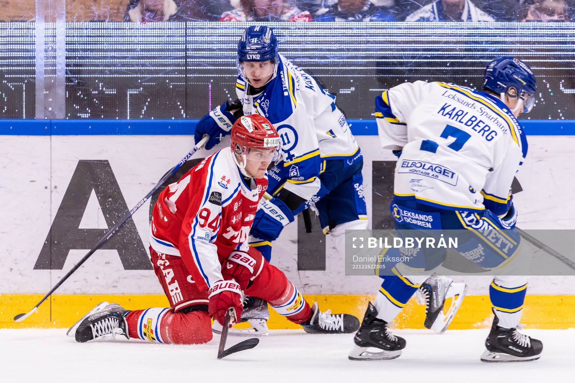 Leksands Martin Karlsson och Timrås Sebastian Hartmann