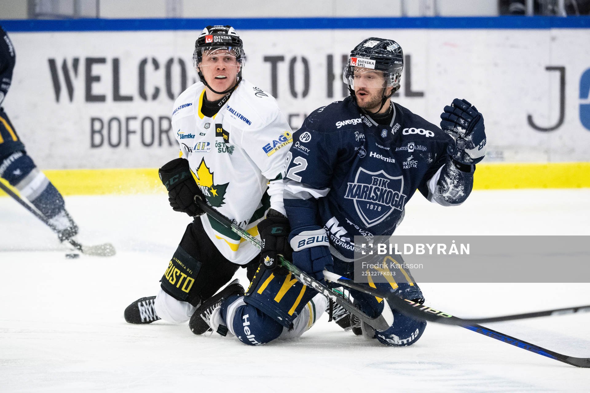 Östersunds Kimi Koivisto och Karlskogas Logan Cockerill