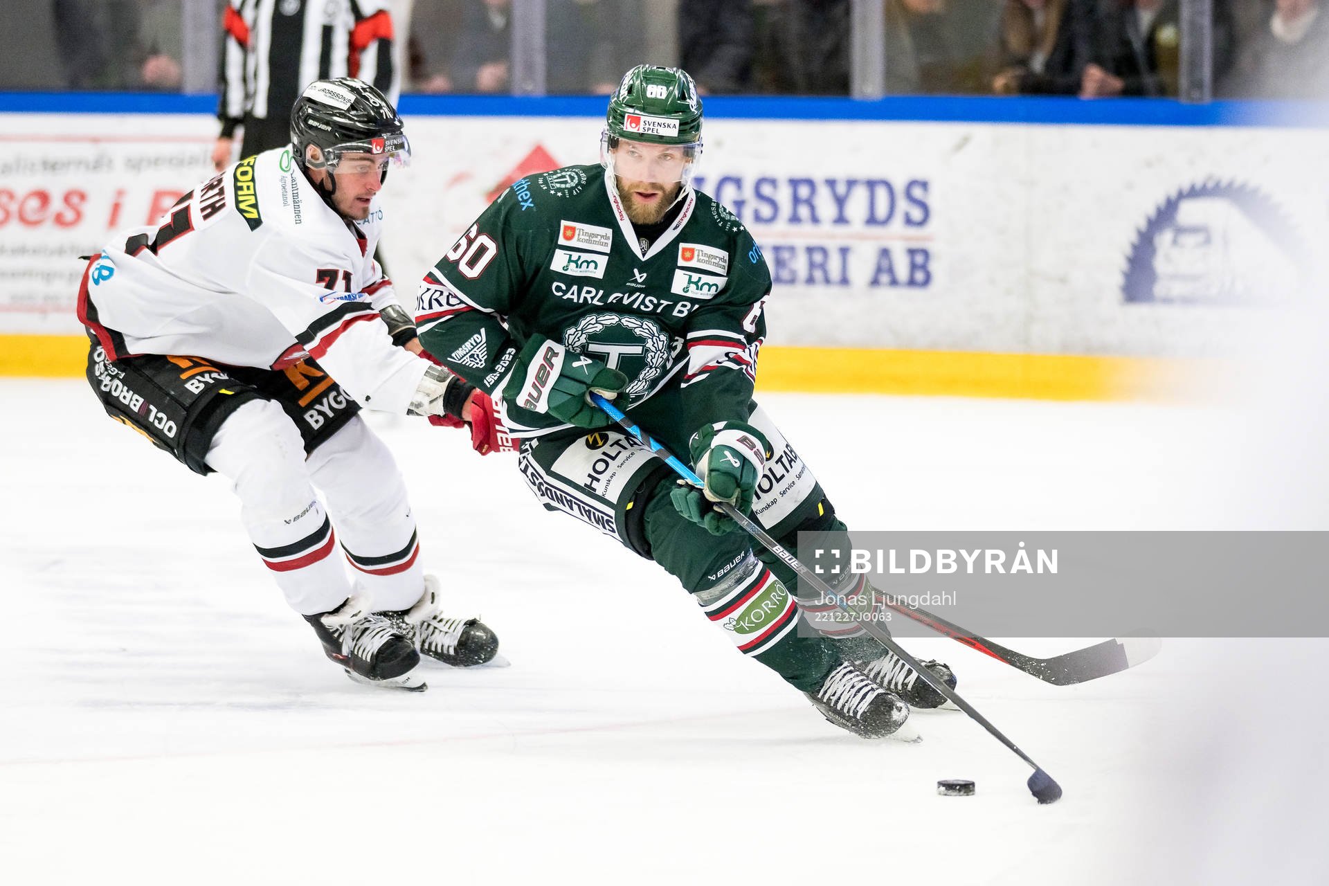 Vita Hästens Eric Hjorth och Tingsryds Joachim Nermark