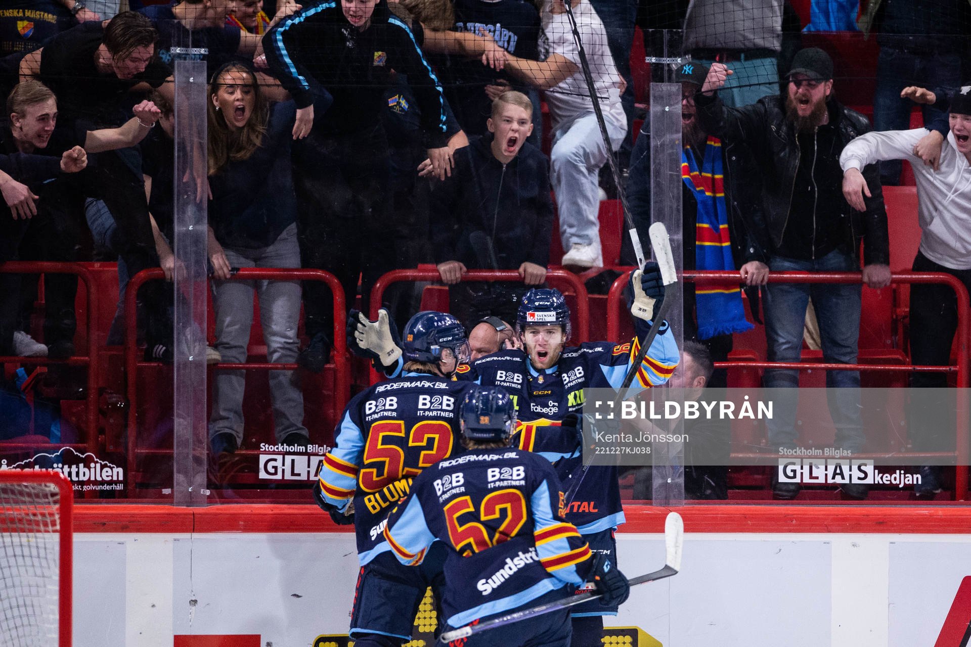 Djurgårdens Wiktor Nilsson jublar