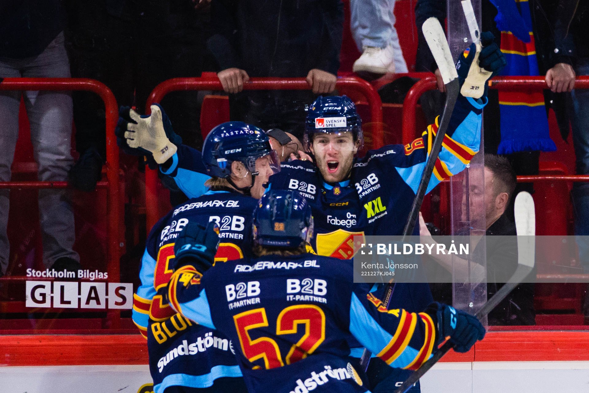 Djurgårdens Wiktor Nilsson jublar