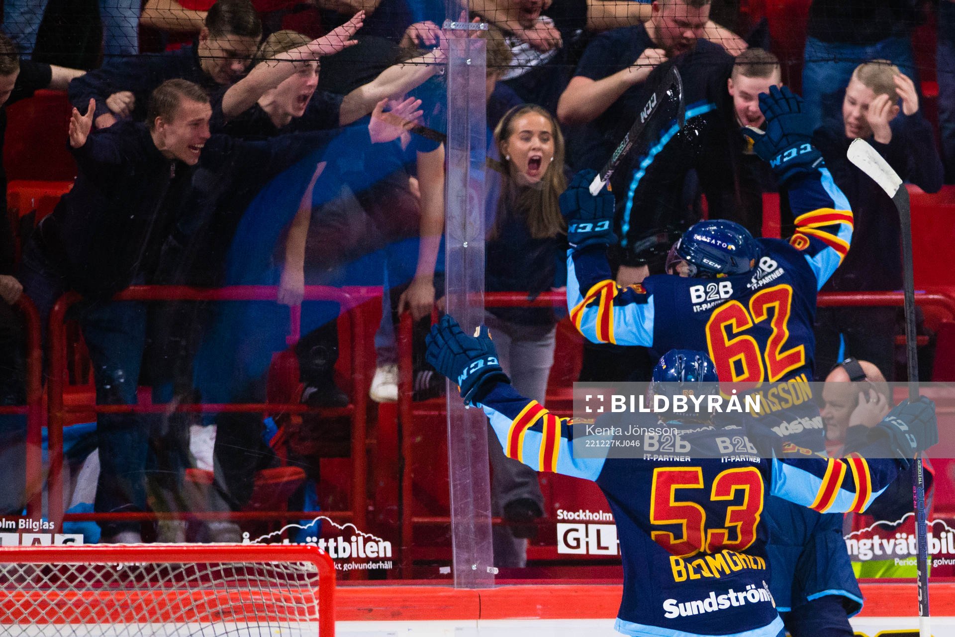 Djurgårdens Wiktor Nilsson jublar