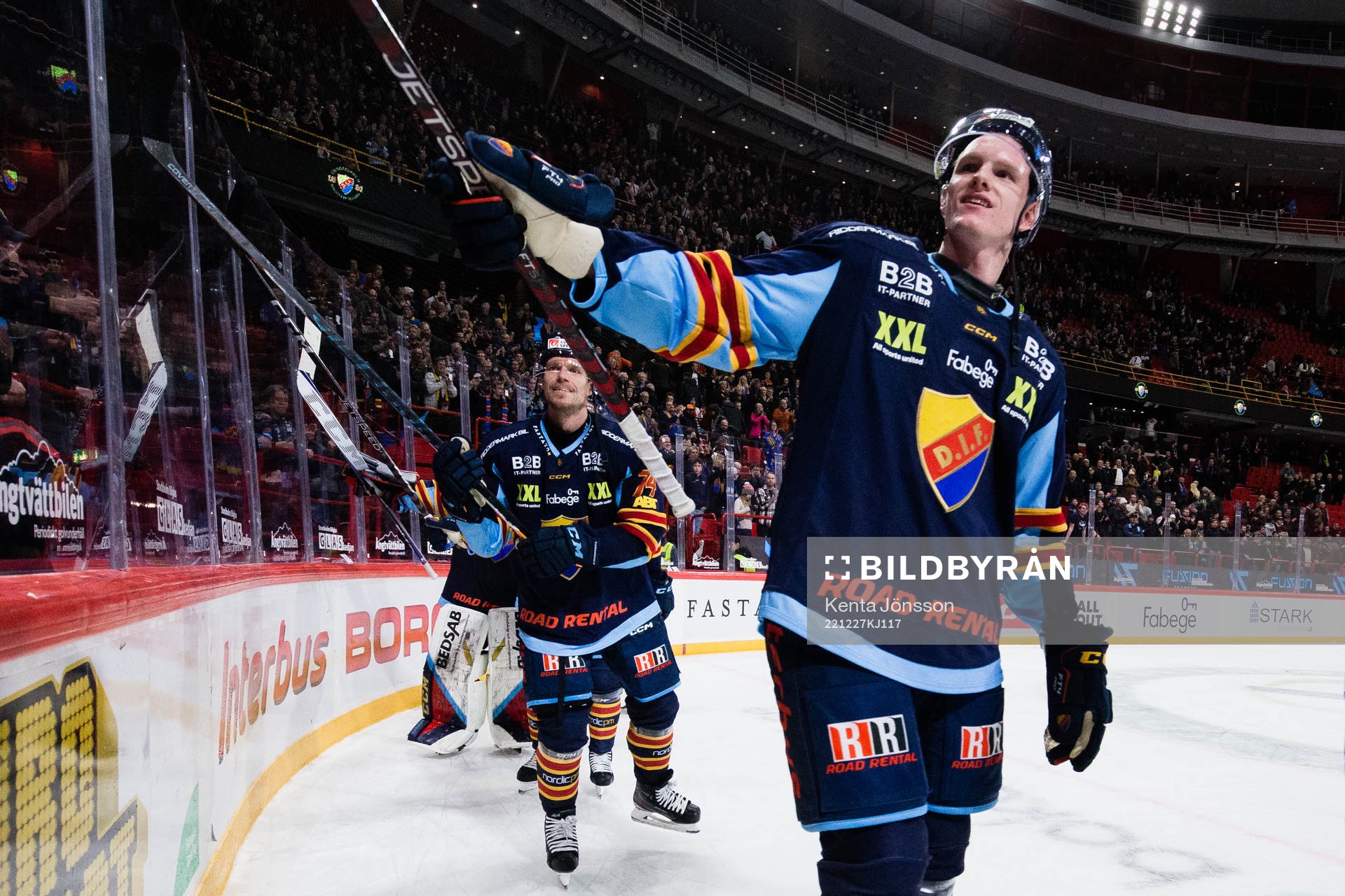 Djurgårdens Edvin Hammarlund jublar
