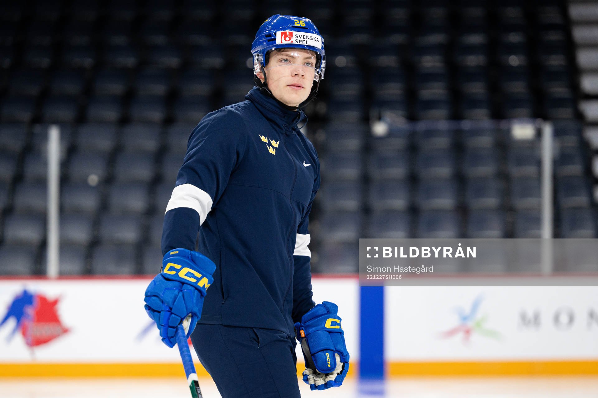 Victor Stjernborg of Sweden at a practice session