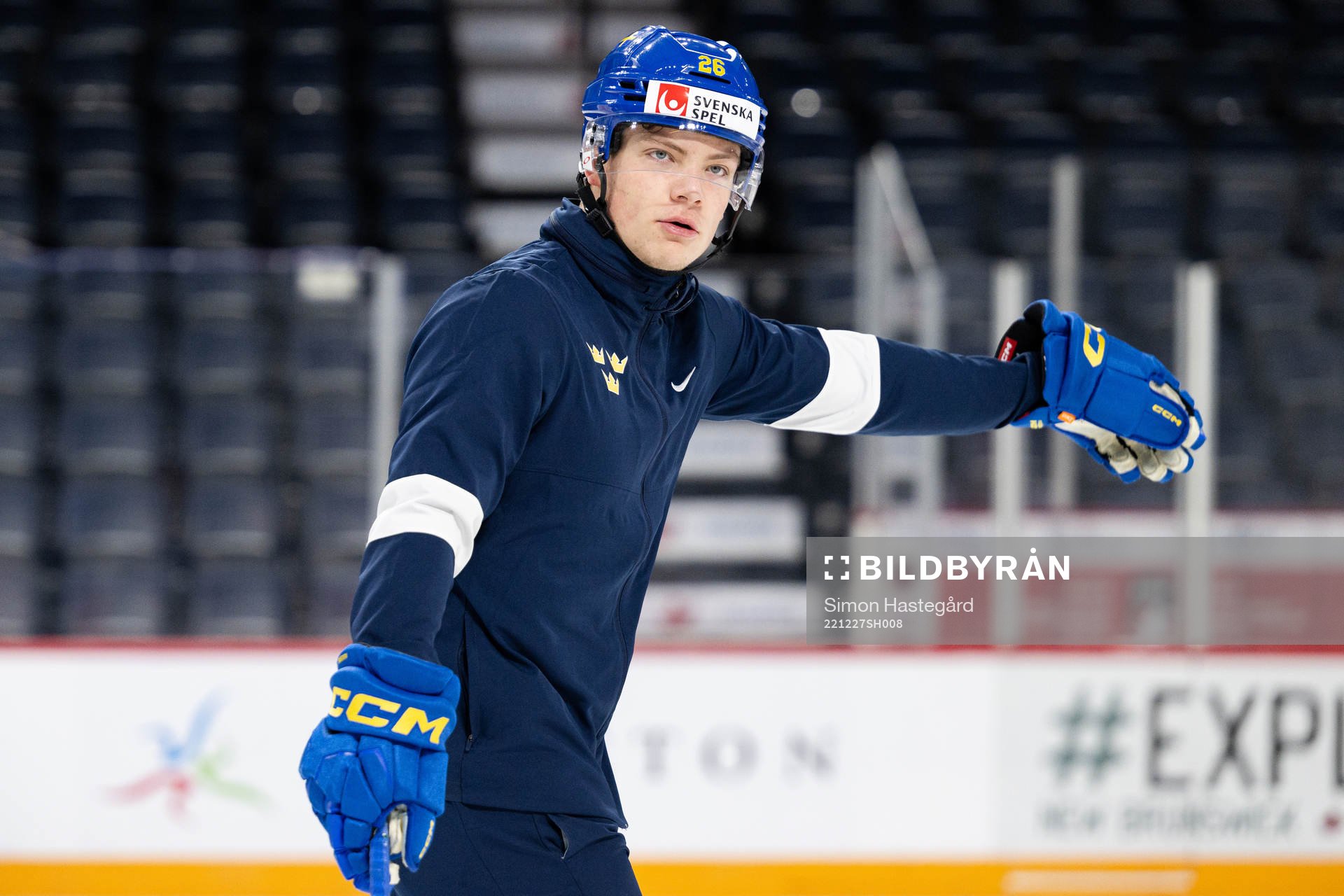 Victor Stjernborg of Sweden at a practice session
