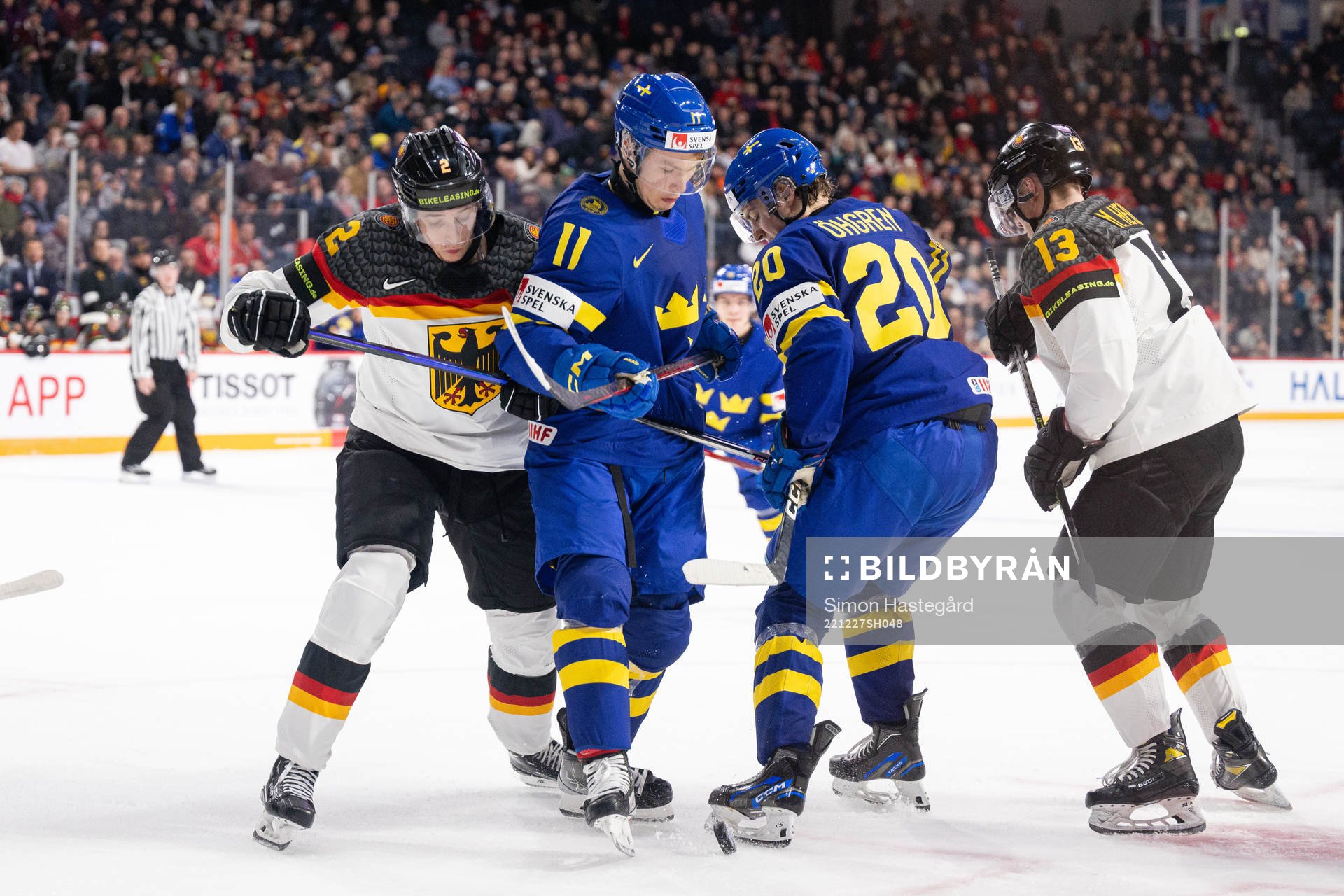 Fabian Lysell and Liam Öhgren of Sweden against Rayan