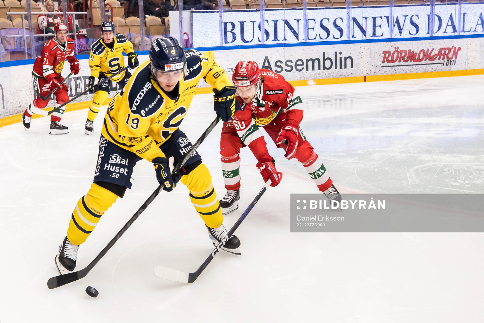 Södertäljes Lucas Carlsson och Moras Kalle Miketinac