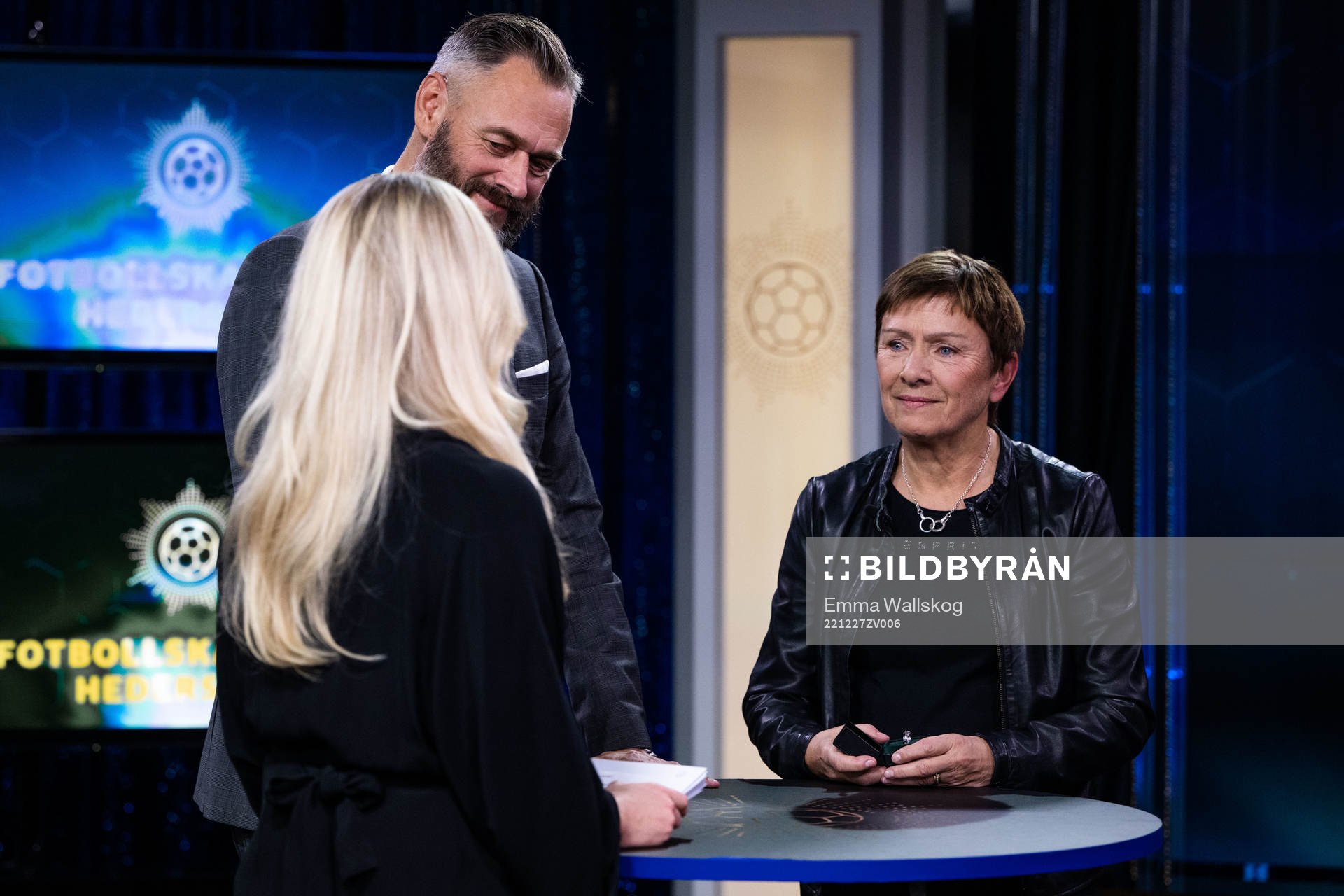 Fotbollskanalens Olof Lundh och Anette Börjesson