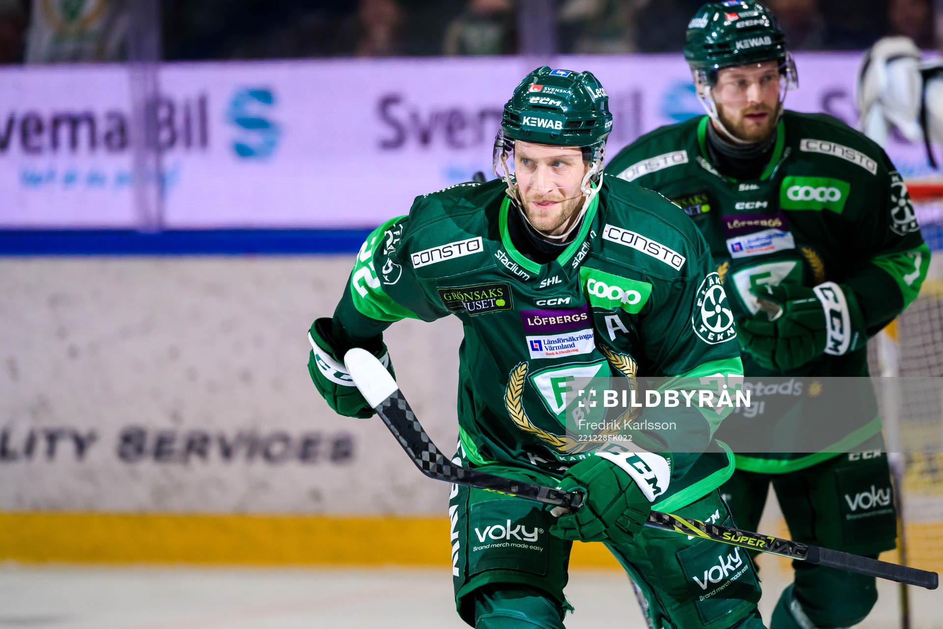 Färjestads Per Åslund jublar