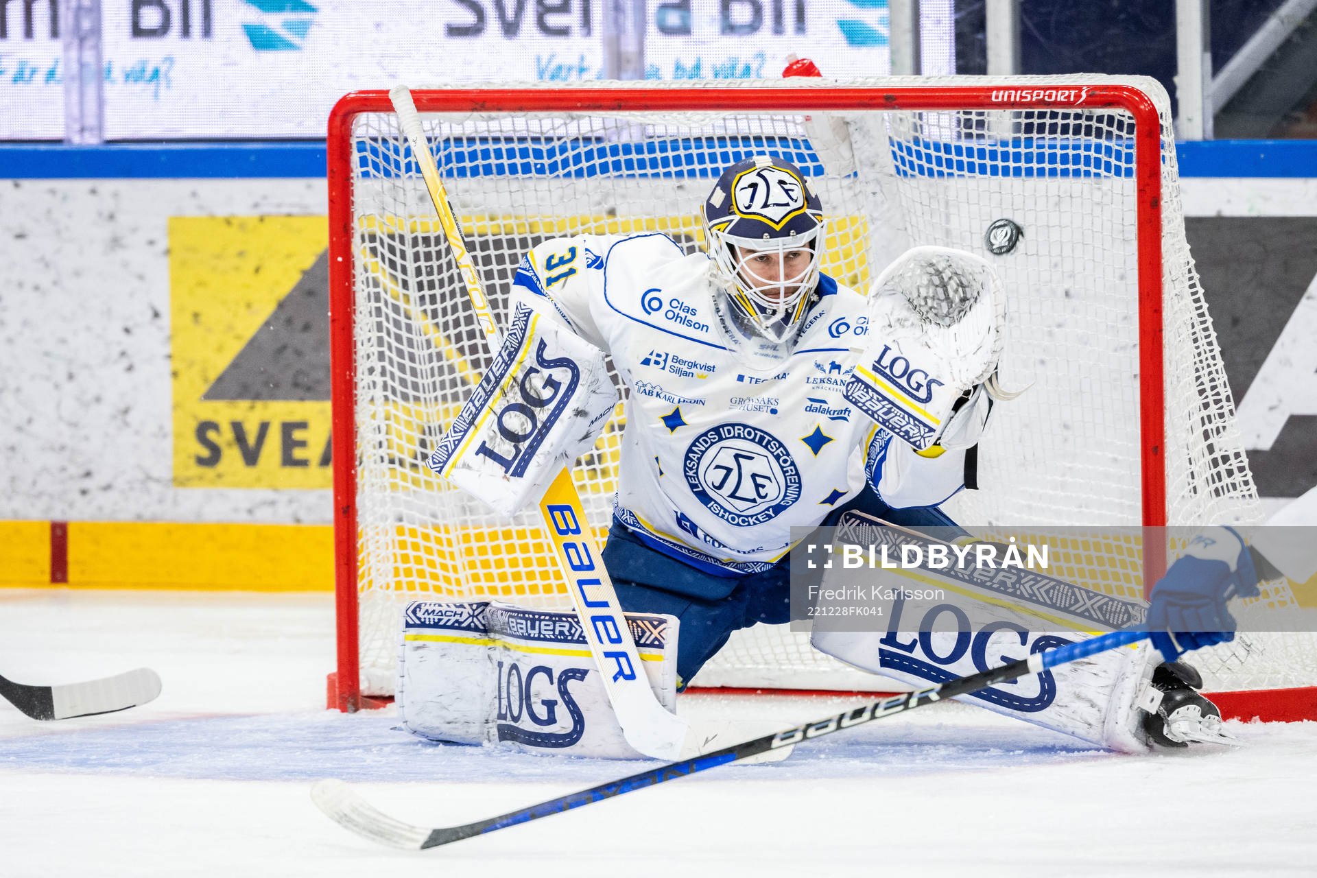 Färjestads Lucas Forsell (ej i bild) gör 4-0 bakom