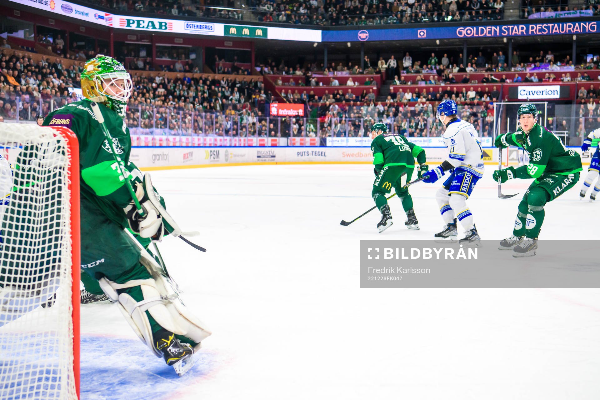 Färjestads målvakt Dennis Hildeby