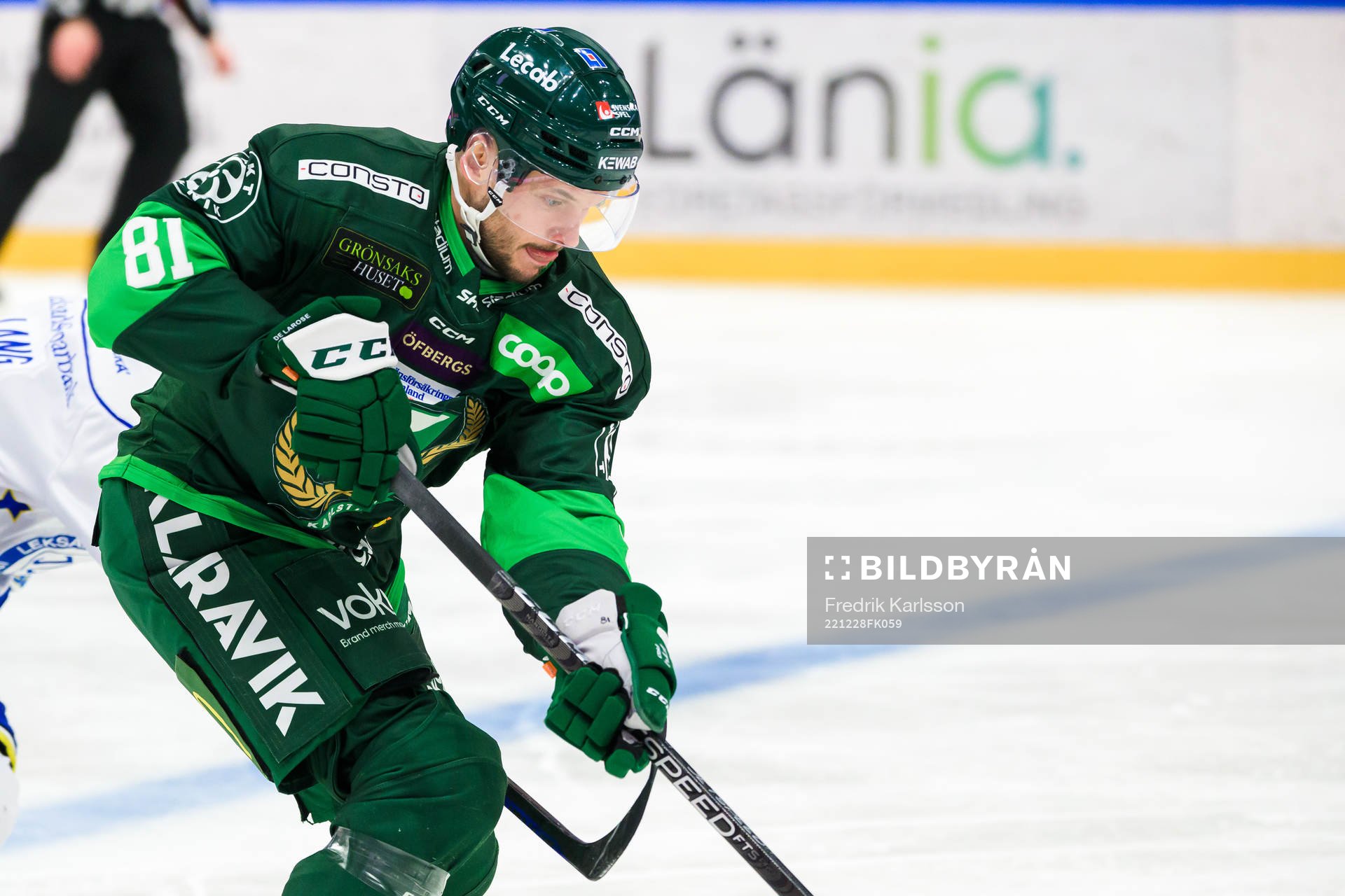 under ishockeymatchen i SHL mellan Färjestad och Leksand