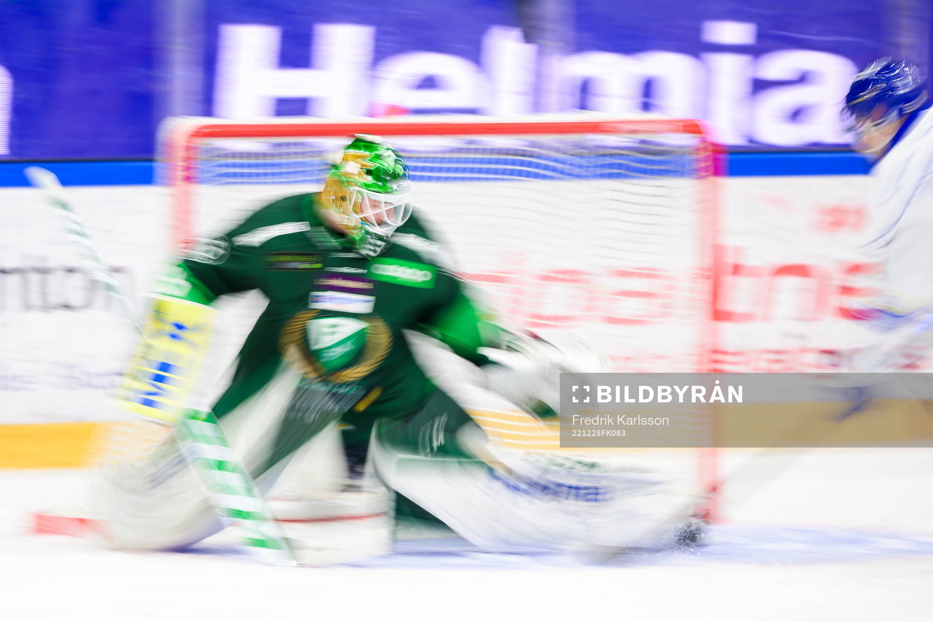 Färjestads målvakt Dennis Hildeby