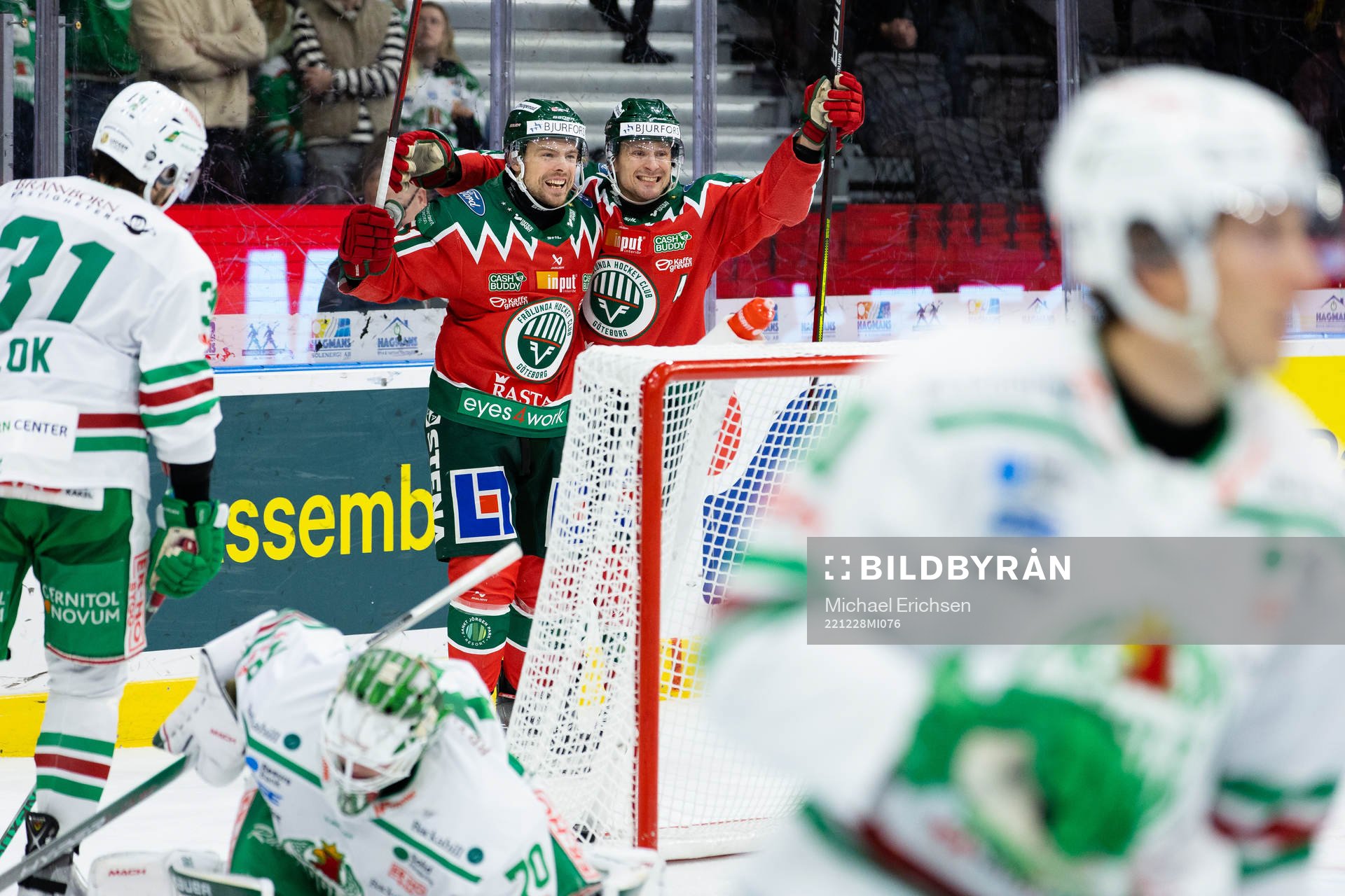 Frölundas Mats Rosseli Olsen jublar