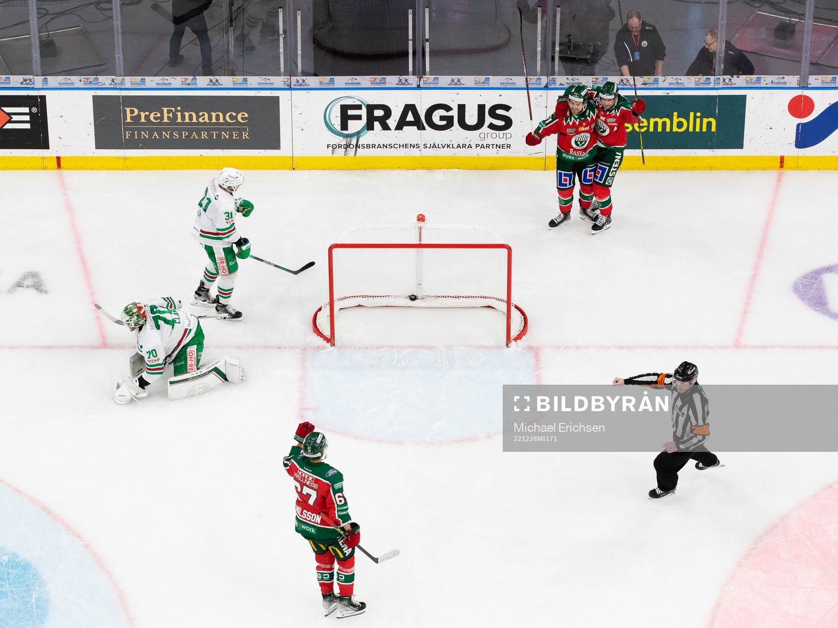 Frölundas Mats Rosseli Olsen jublar