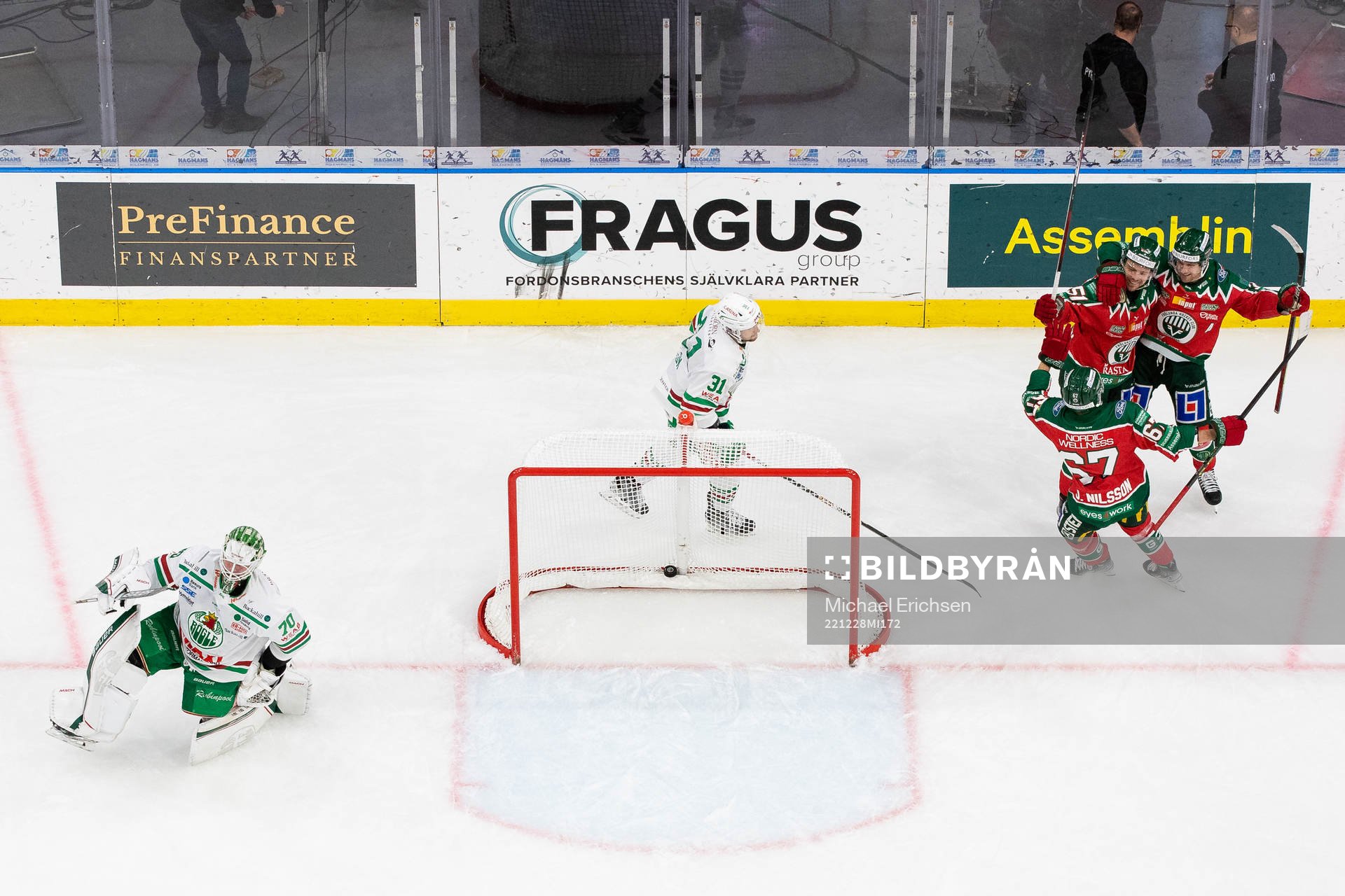 Frölundas Mats Rosseli Olsen jublar
